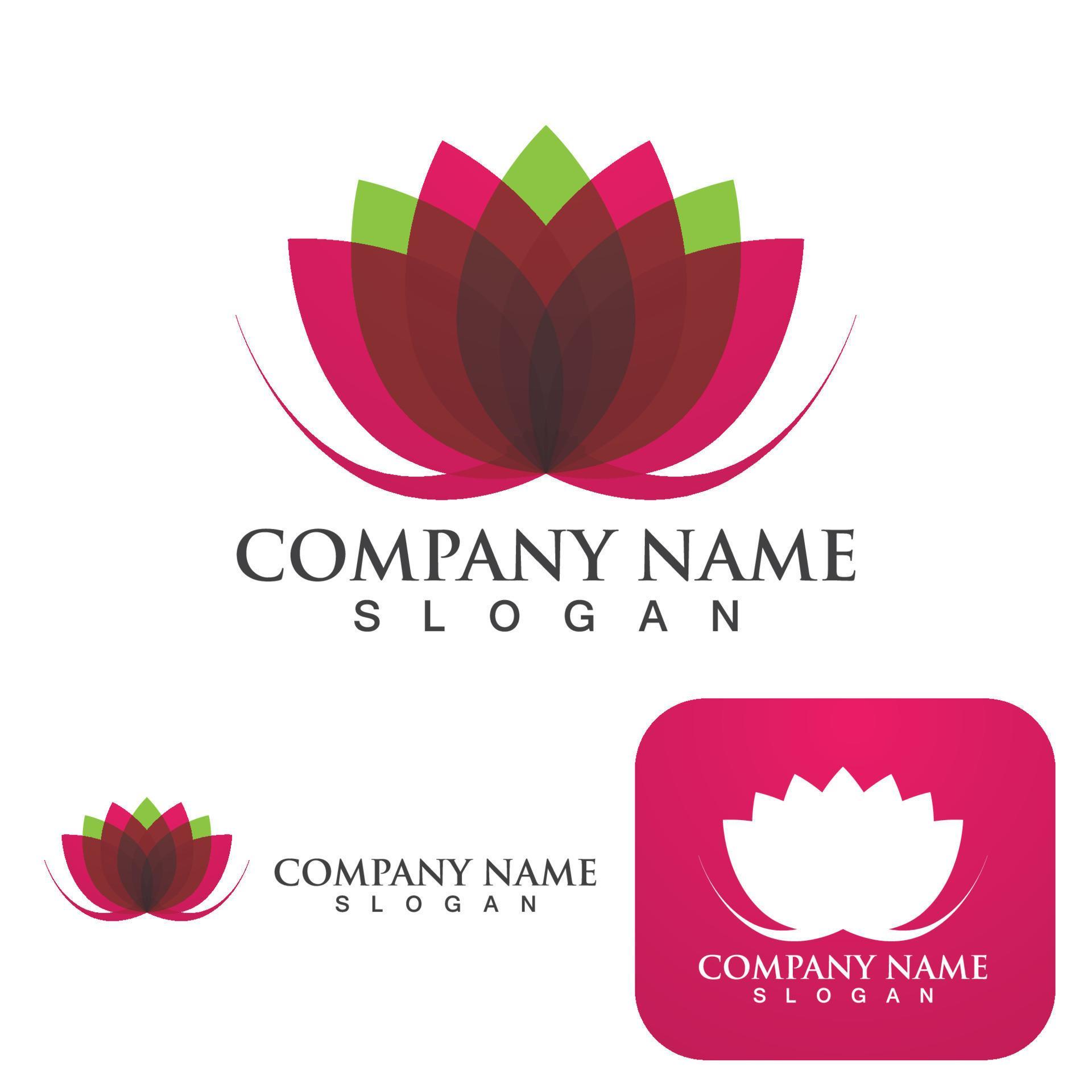 Lotus Flower Logo And Symbol Vector Stock Free