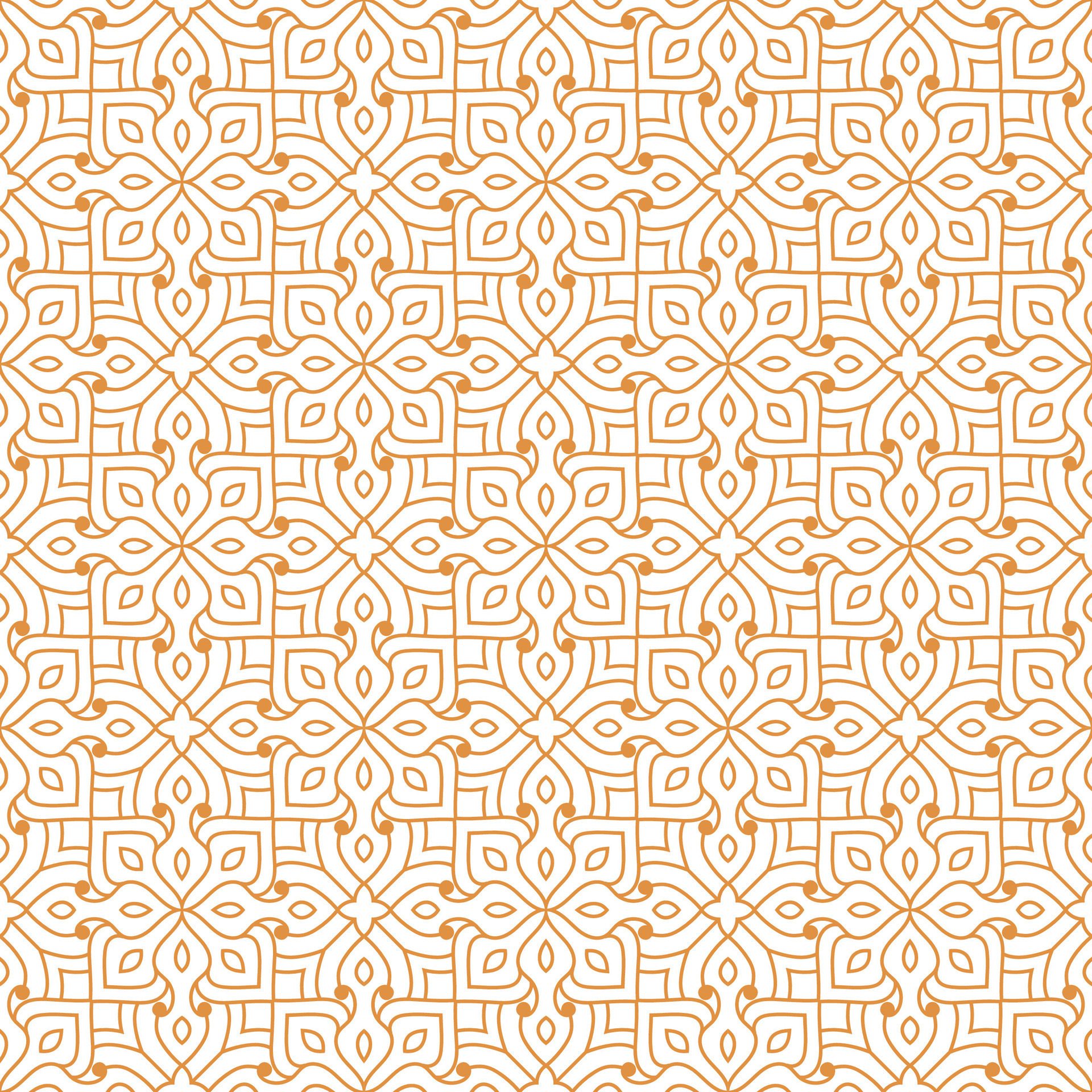 luxury seamless pattern geometric orange style for textile or invitation card template design Free Vector