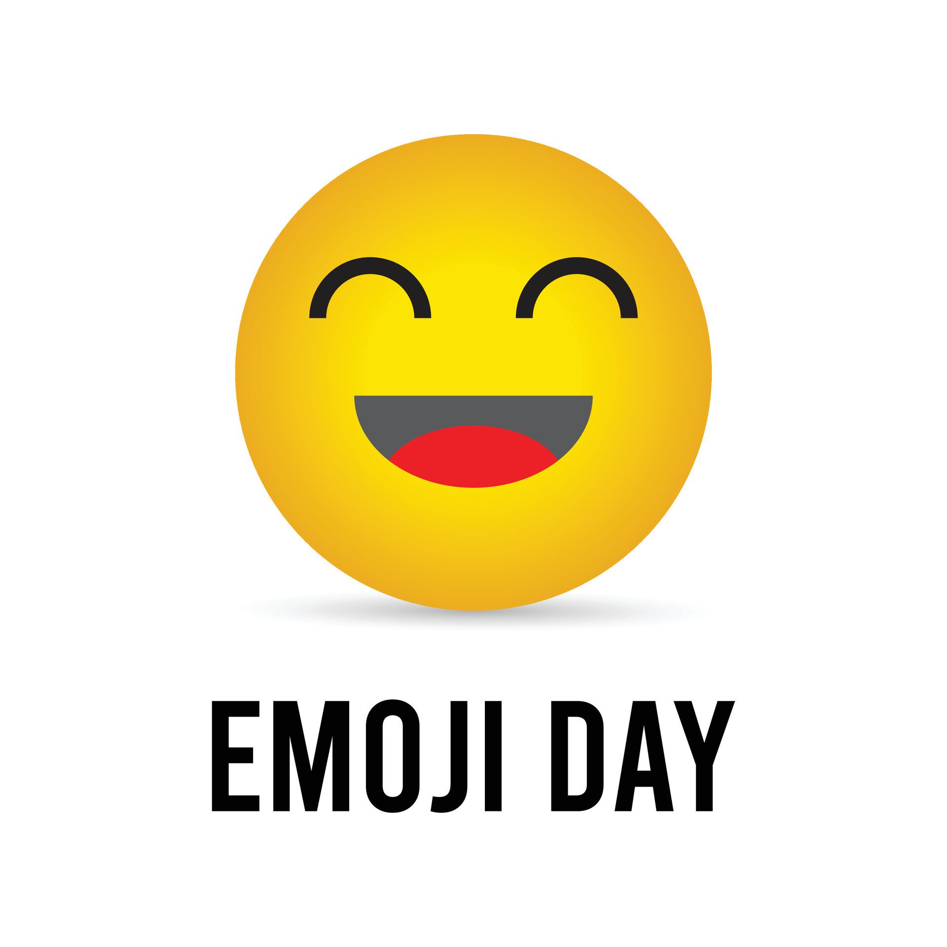 World Emoji Day observed every year in July. Template for background, banner, card, poster with text inscription. Free Vector