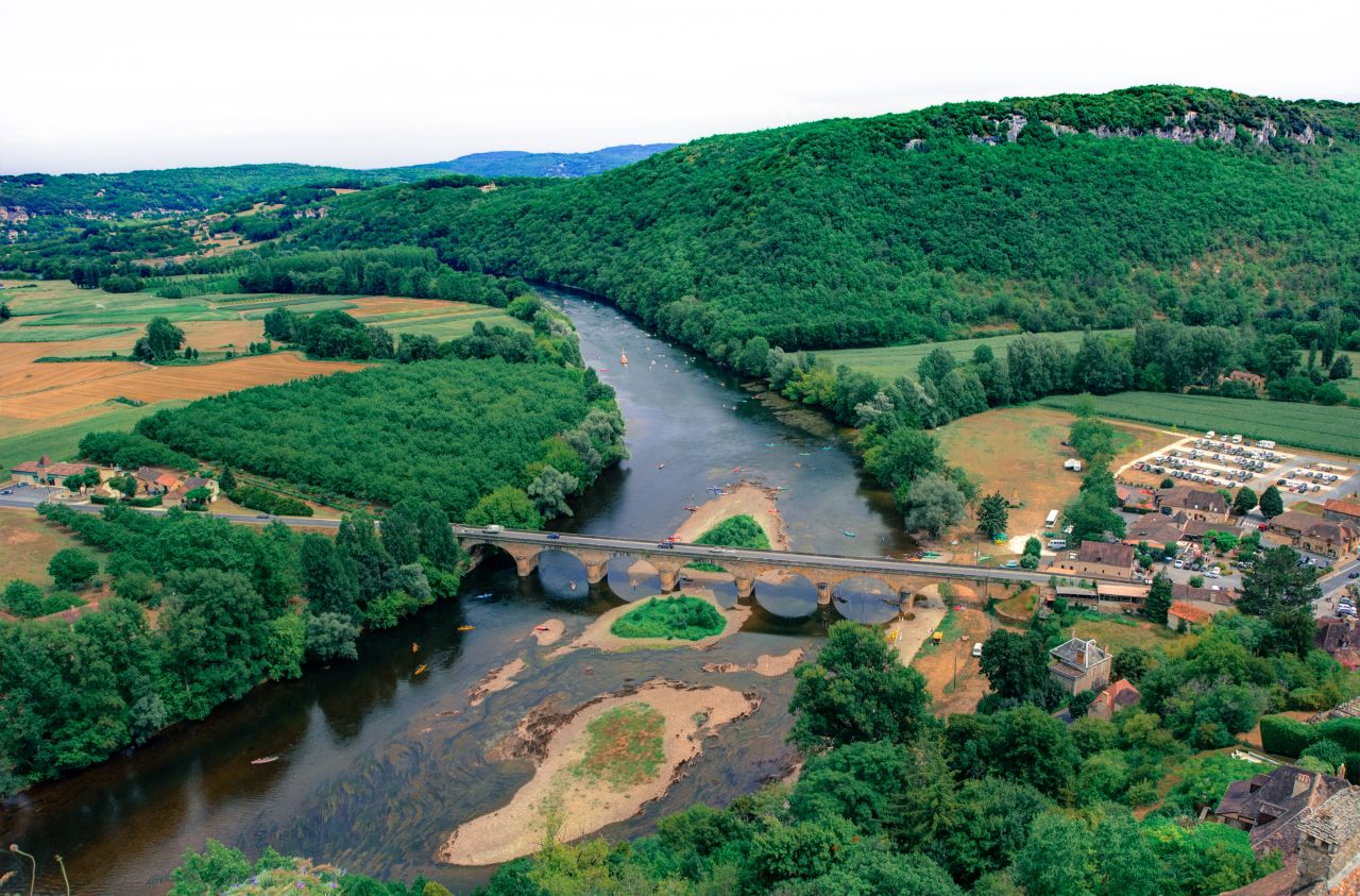 Dordogne river Stock Free