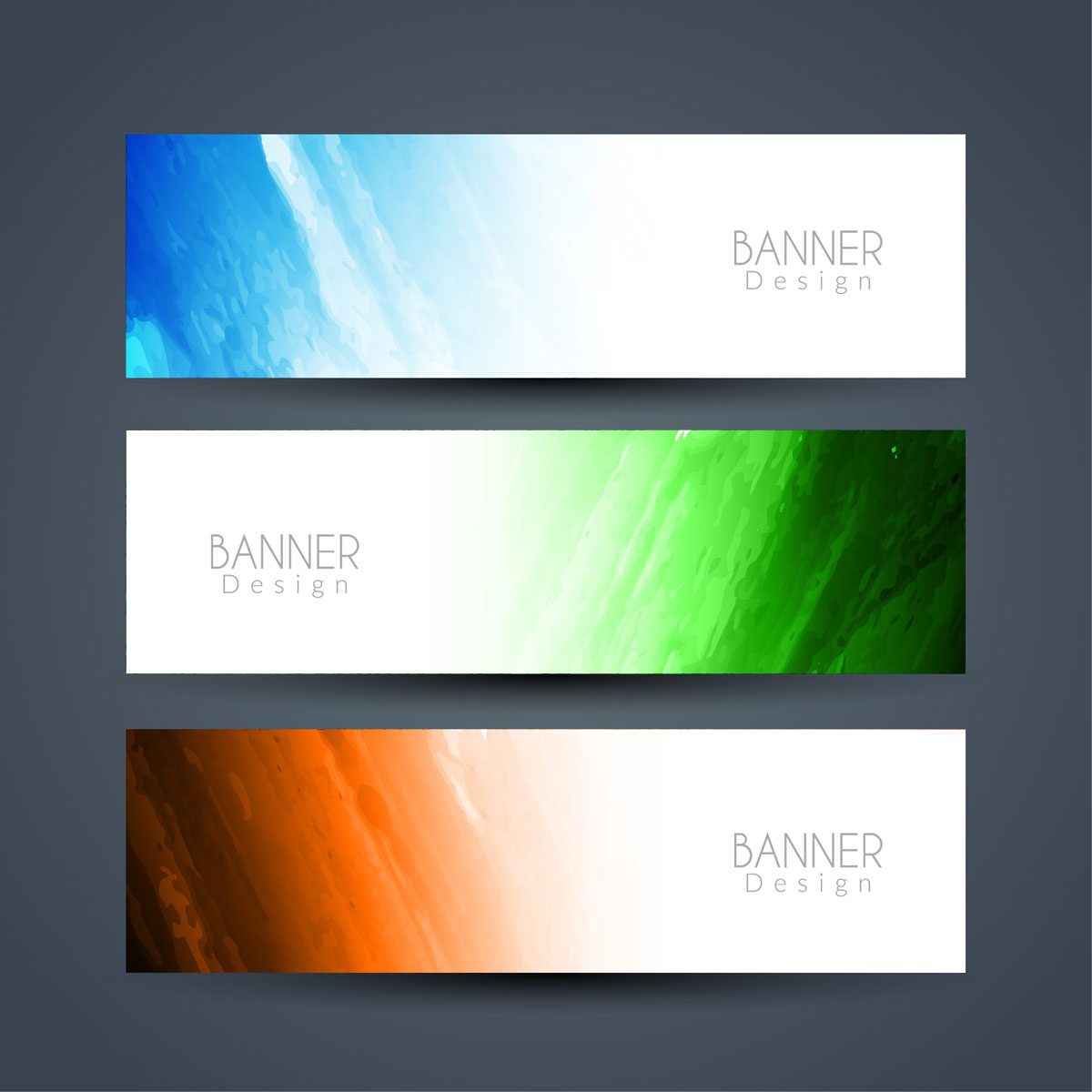 Abstract modern stylish banners set Free Vector