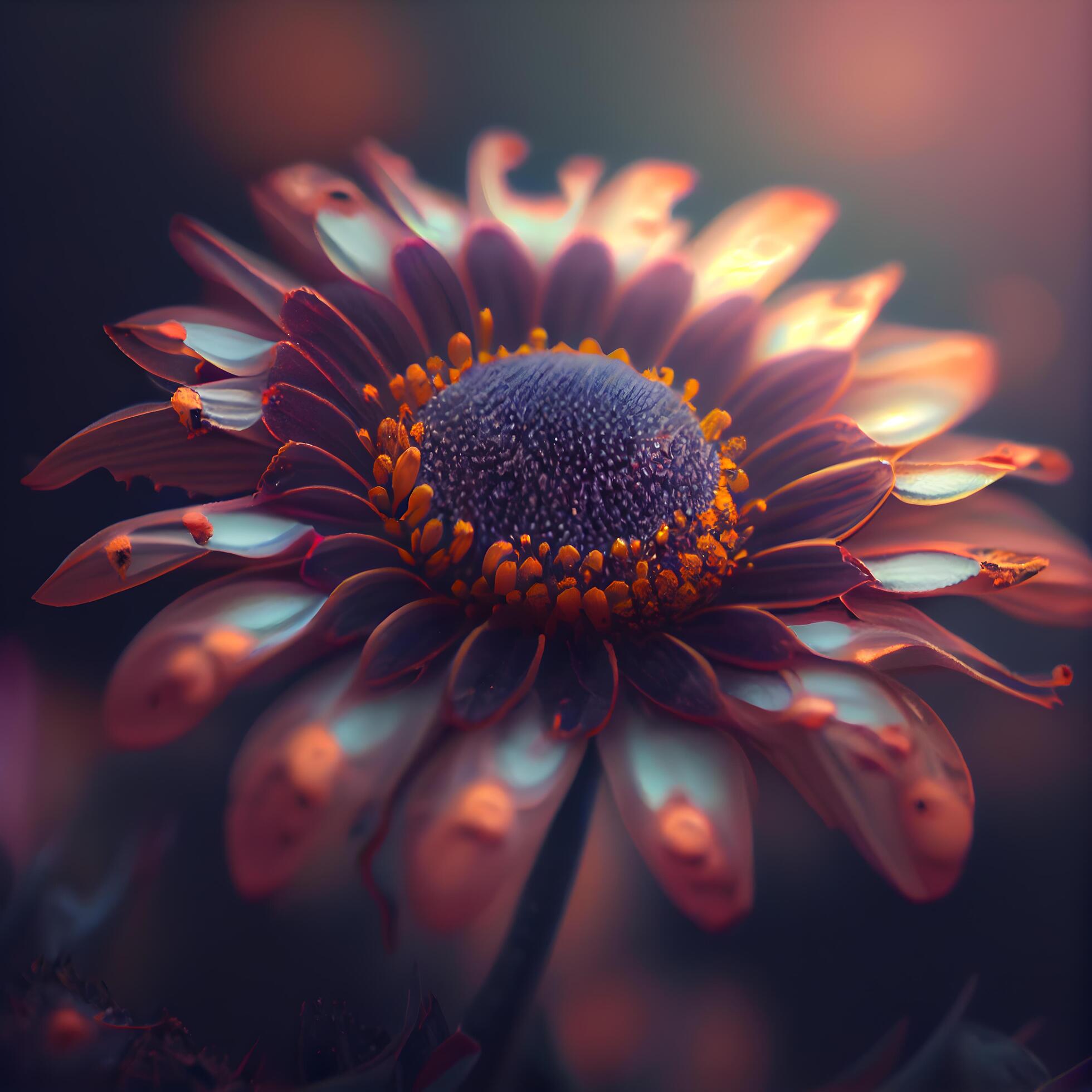 Beautiful gerbera daisy flower on a dark background., Image Stock Free