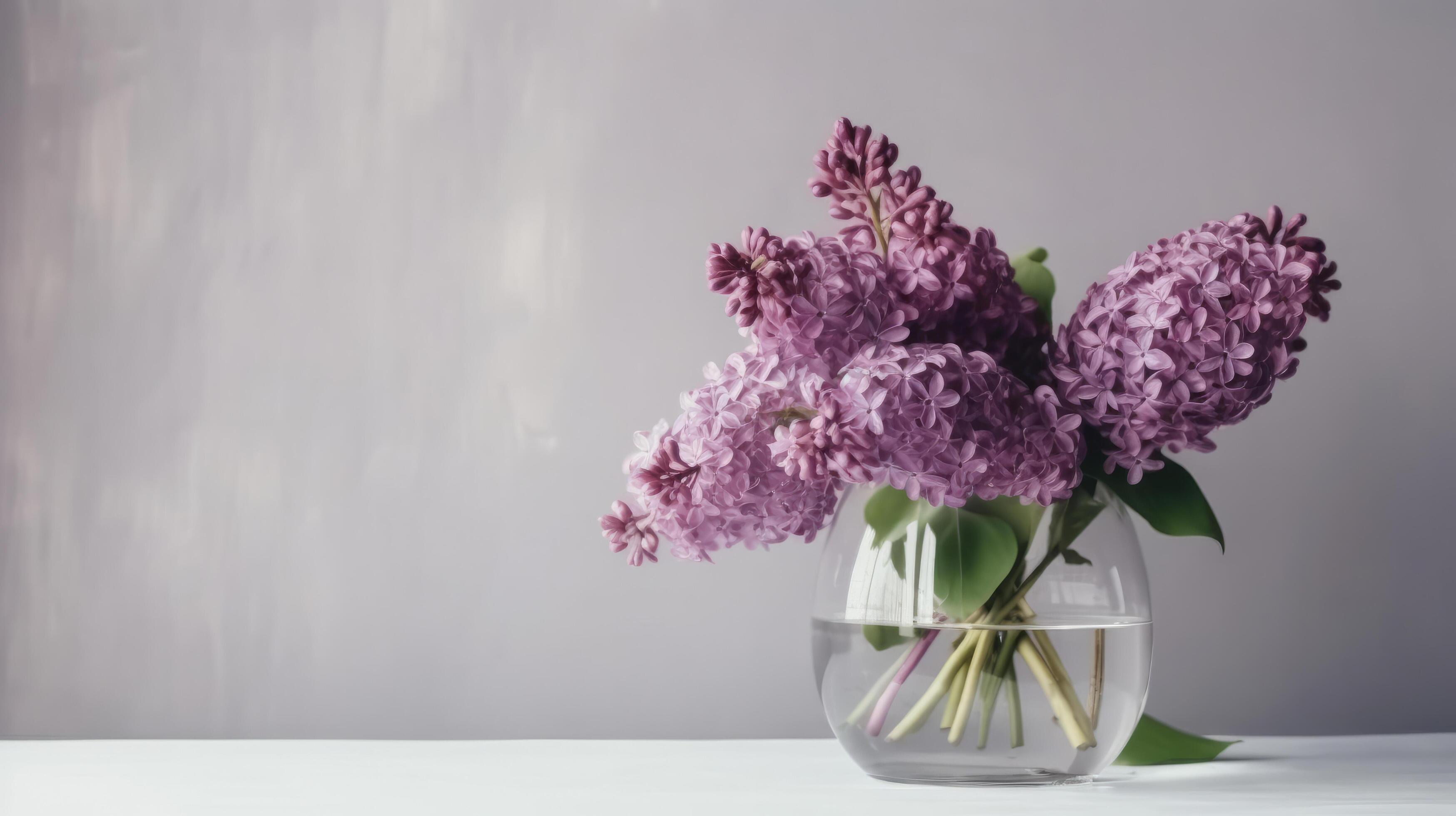 Lilac flower bouquet. Illustration Stock Free