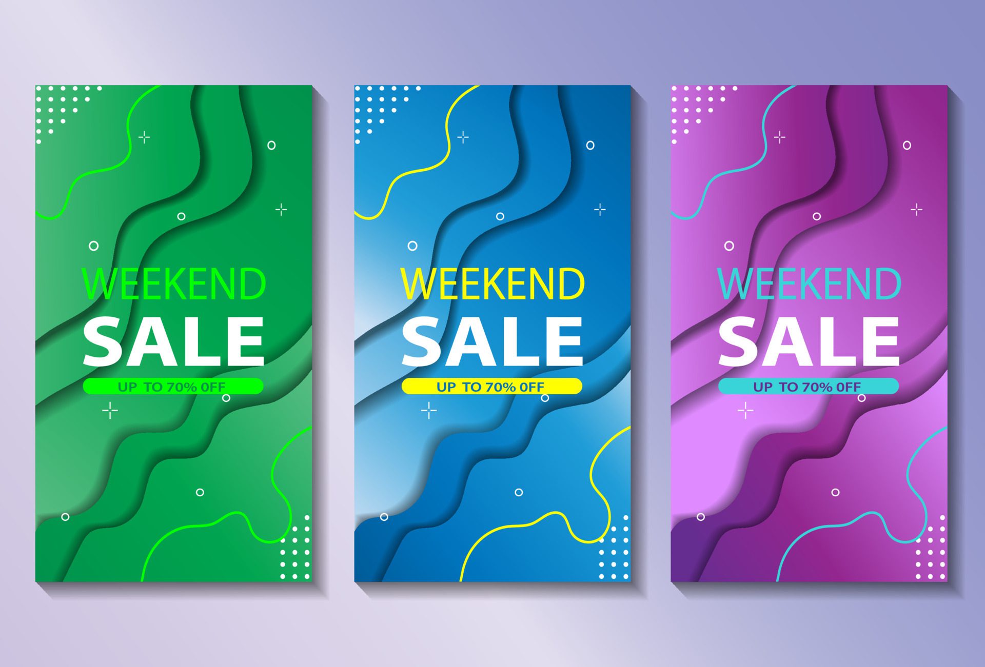 Abstract roll up display standee banner sale Free Vector and Free SVG