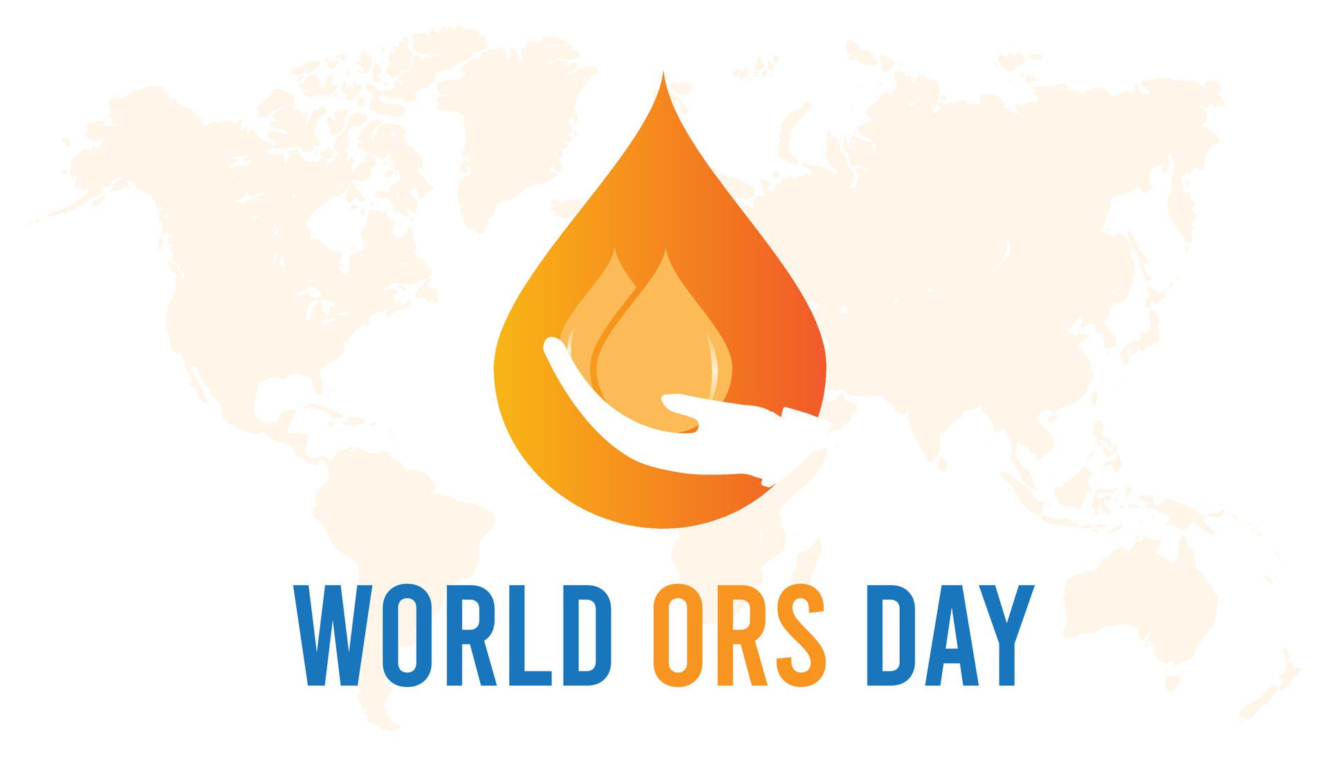 World ORS day every year in July. Template for background, banner, card, poster with text inscription. Free Vector