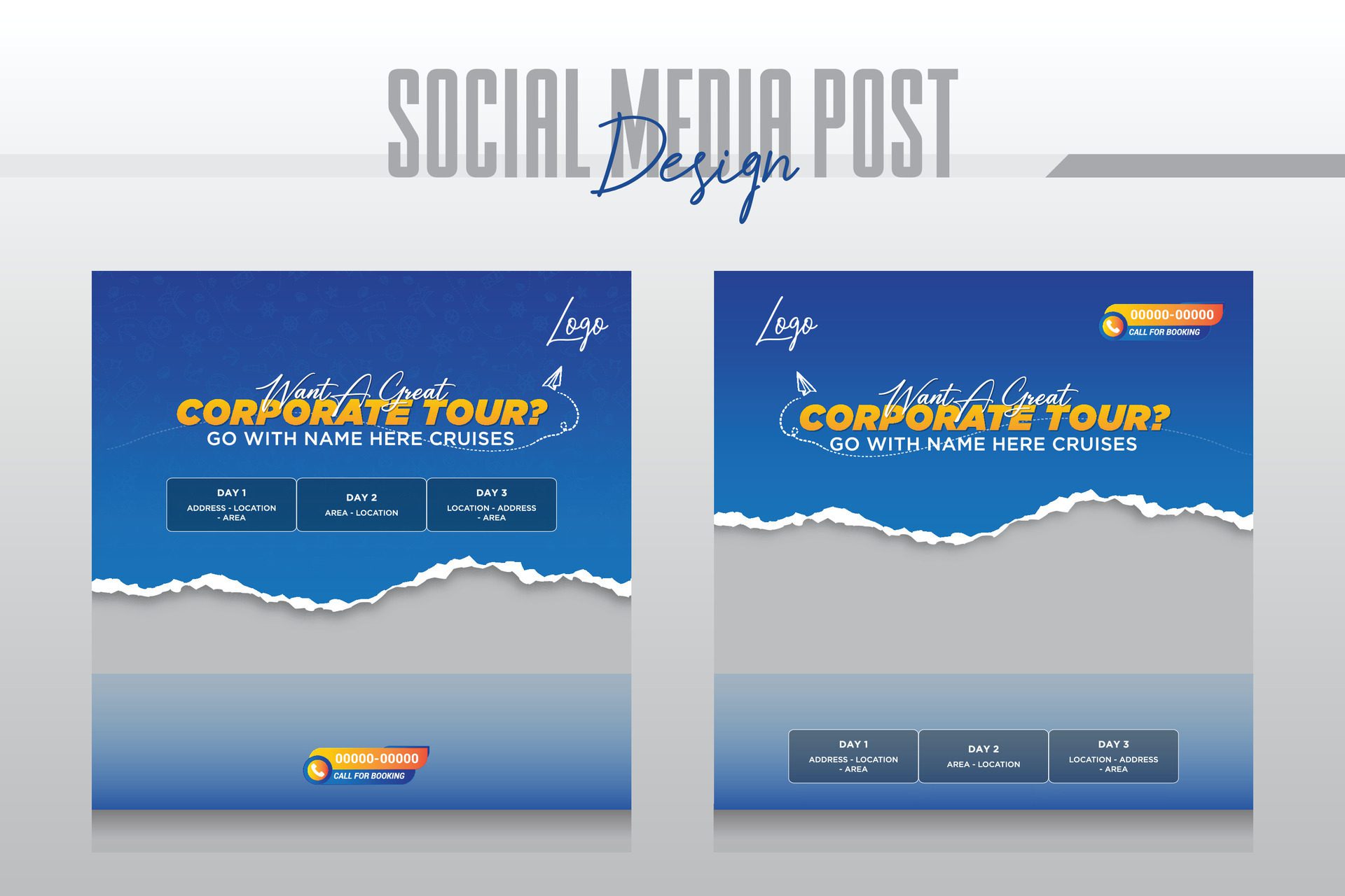 Cruise Ship Travel holiday vacation social media post web banner Free Vector