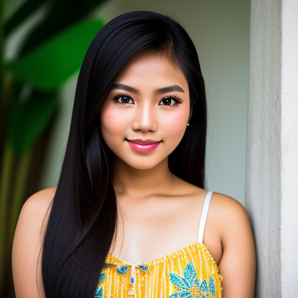 Filipino girl by @peachlingpop by @ai_generated