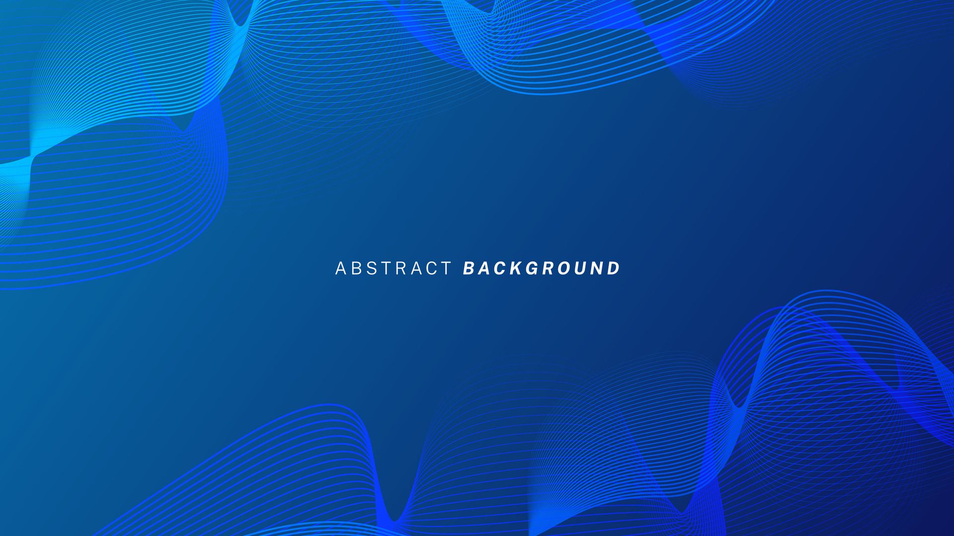 Technology themed dark blue background with wave lines. Futuristic background, suitable for banners, posters, web, presentations, wallpapers Free Vector