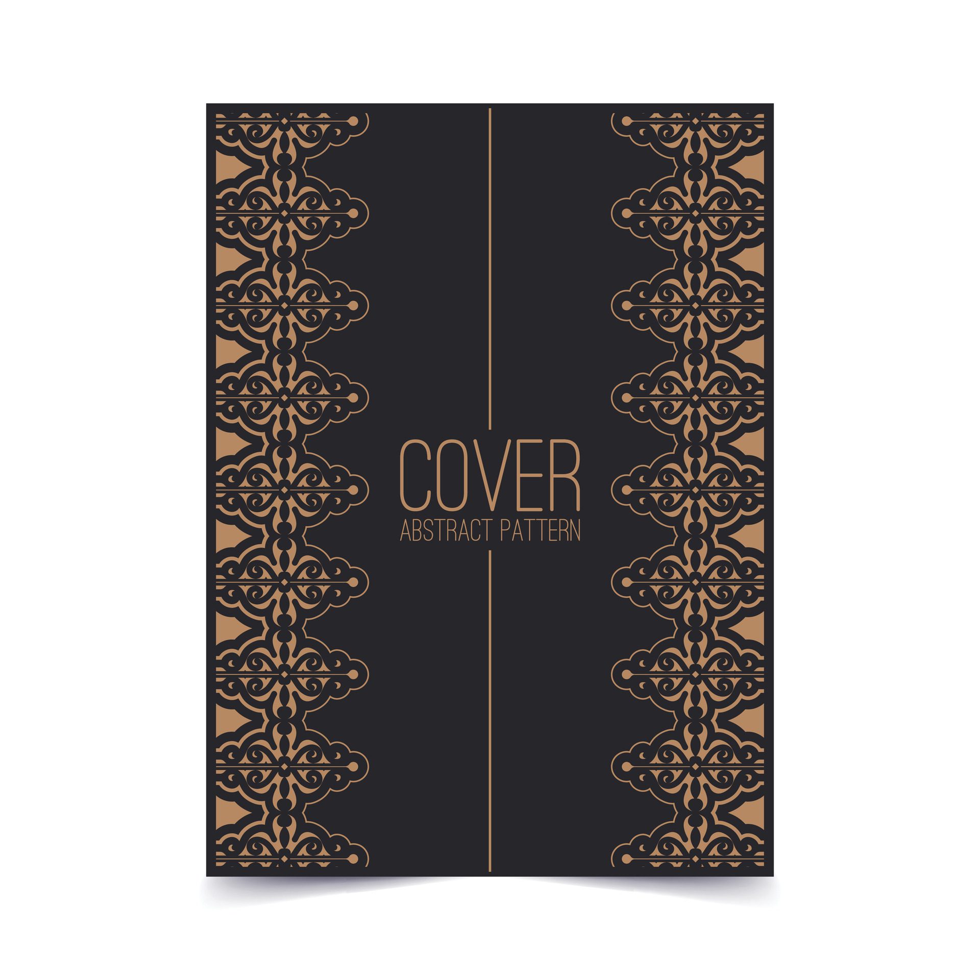 vintage abstract geometric pattern cover template Free Vector