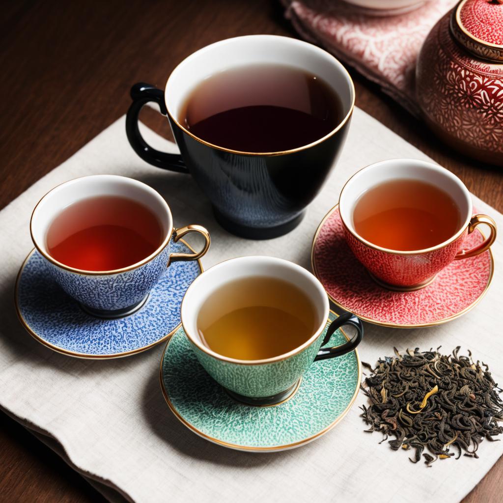 4 types of tea by @ai_generated