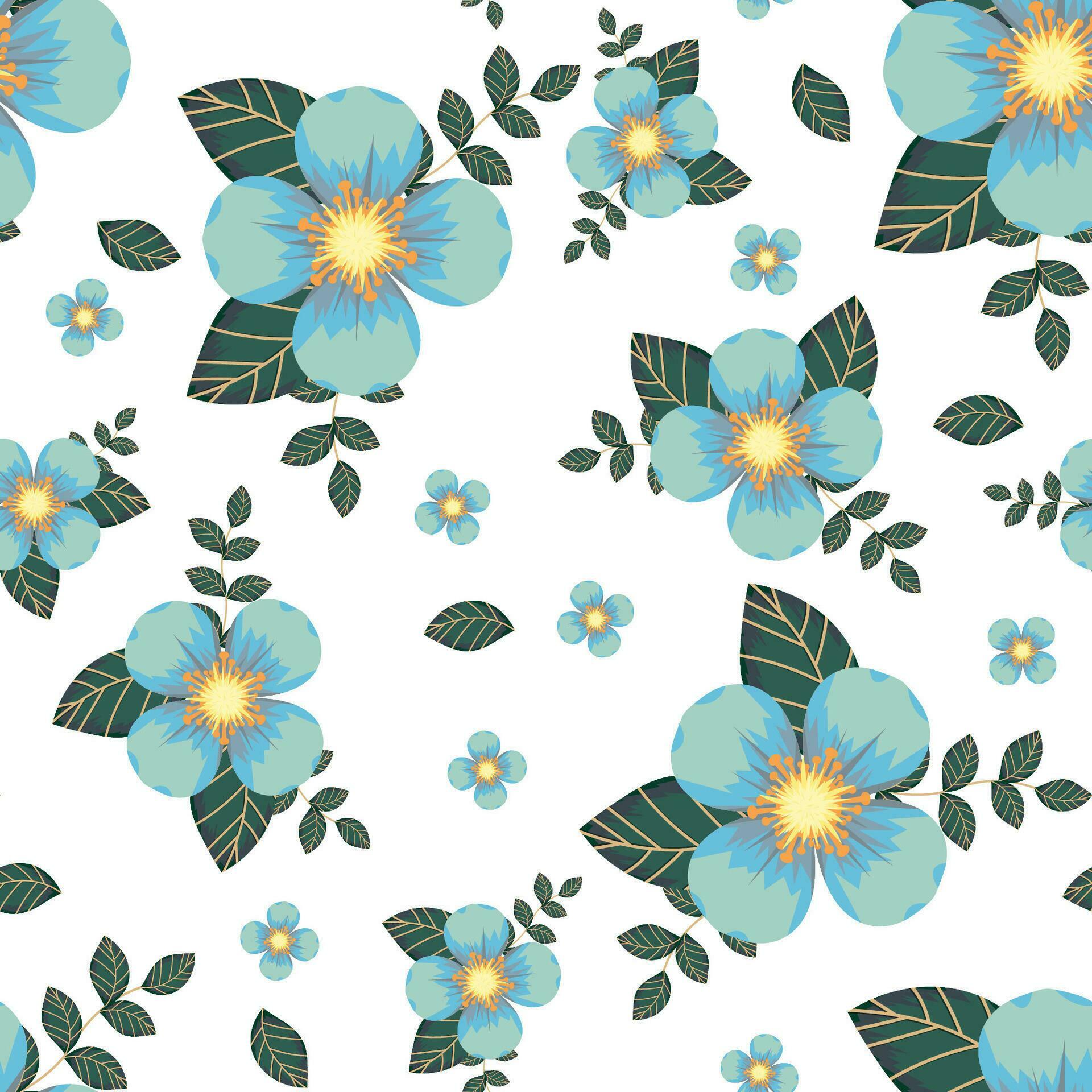 Abstract flower pattern background. Vector illustration. Stock Free