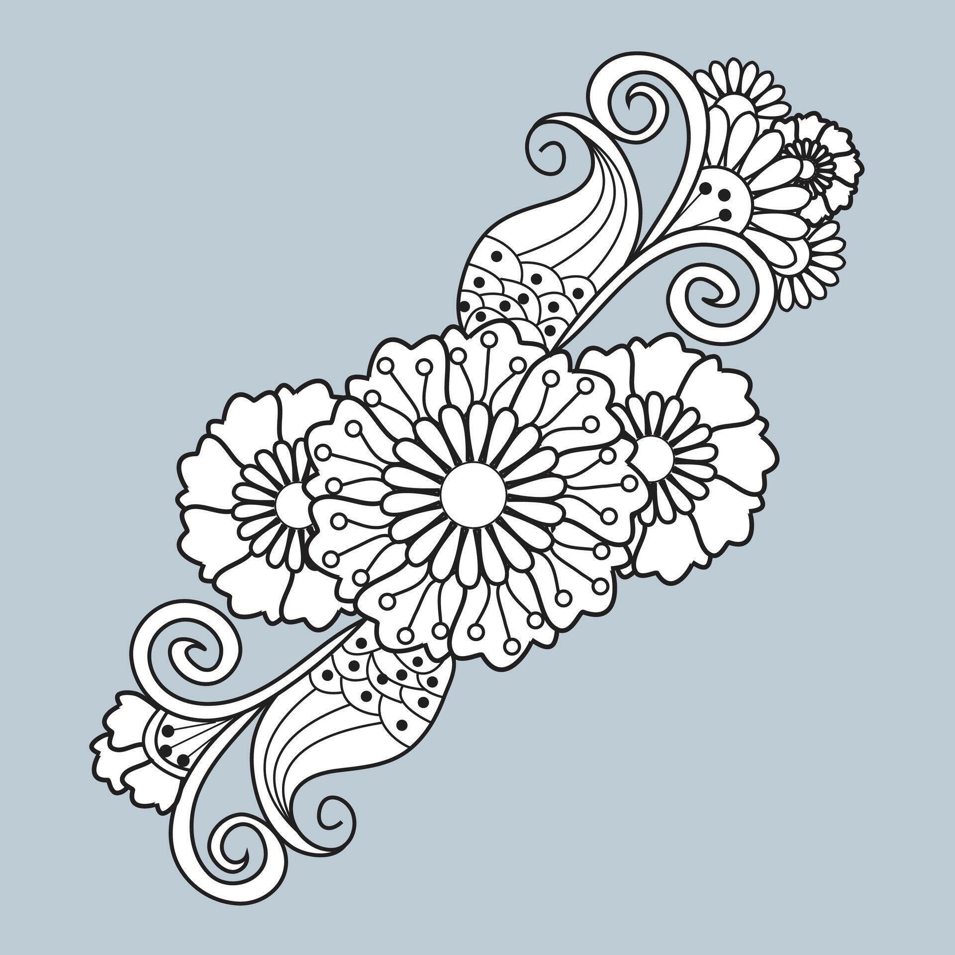 Unique standard luxury flower floral vector eps mandala for free download Stock Free