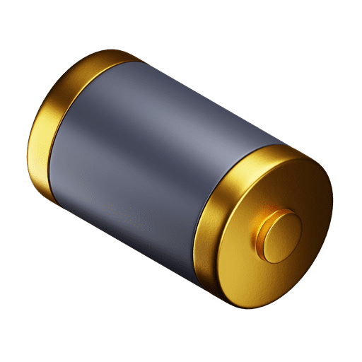 Battery, iso, premium 3D illustration