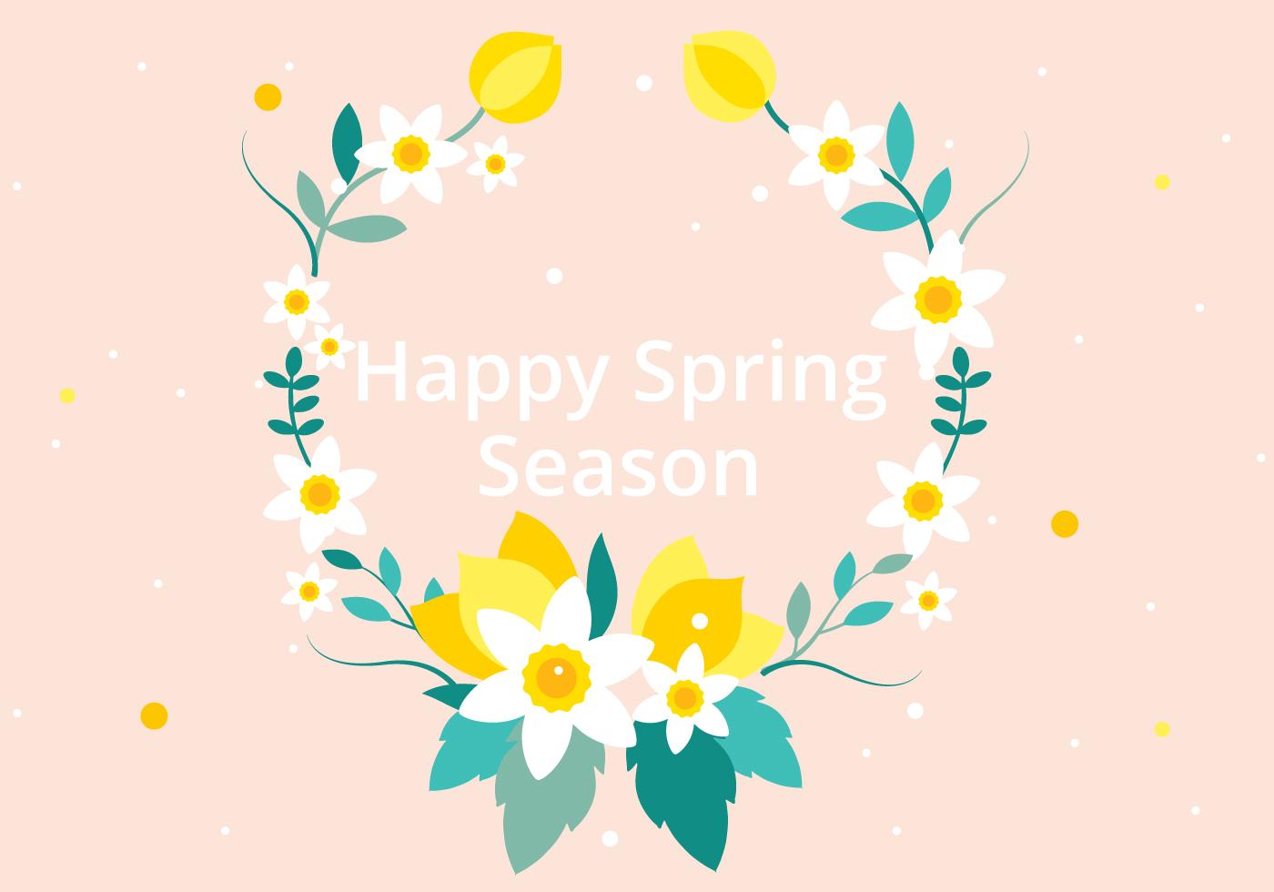 Stock Free Spring Flower Wreath Stock Free and Free SVG