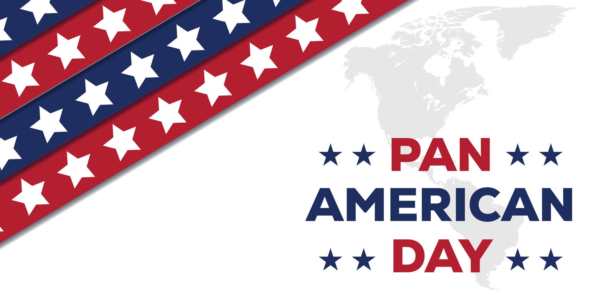 pan american day horizontal banner illustration vector Free Vector