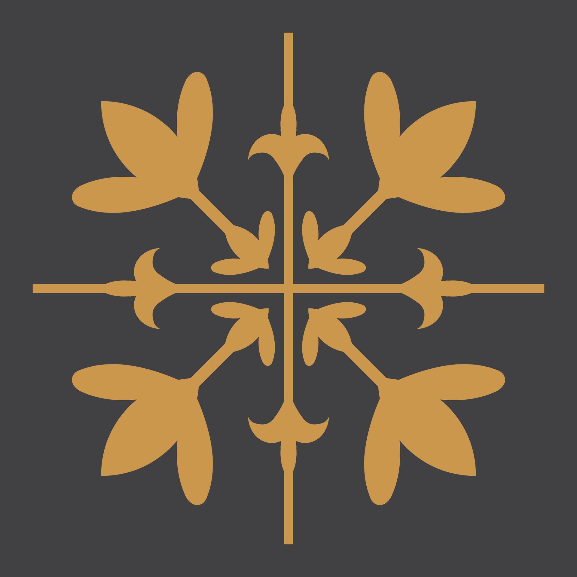 Golden Vintage mandala Ornament.Golden Border ornament. Classic oranate flower, star and mandala. Suitable for wedding invitation card. Stock Free