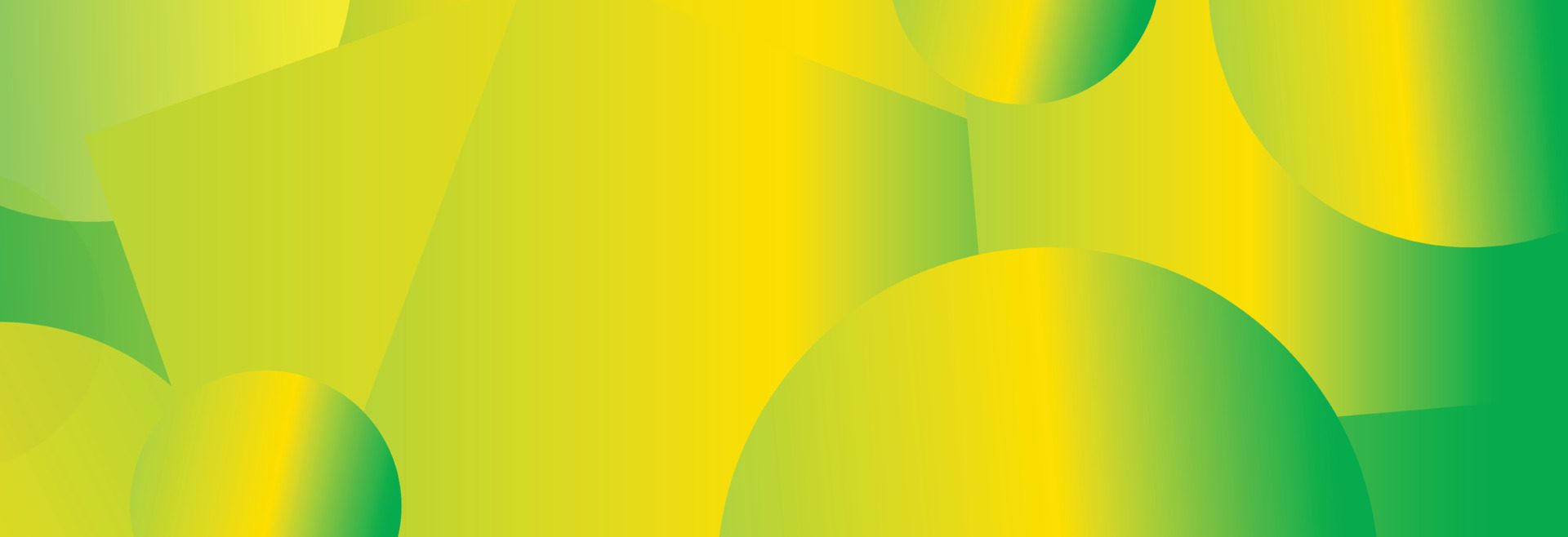 template banner with gradient yellow green color. Design with liquid shape. Free Vector