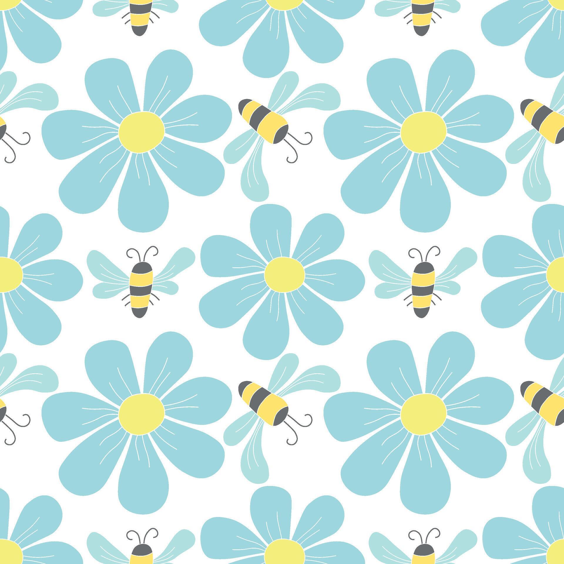 Spring floral pattern. Seamless pattern with flowers Stock Free