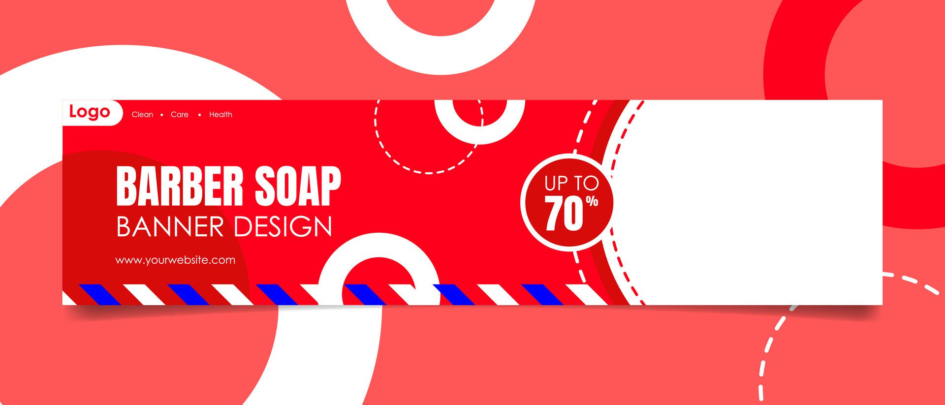 Banner design with atractive style for more promotion Free Vector