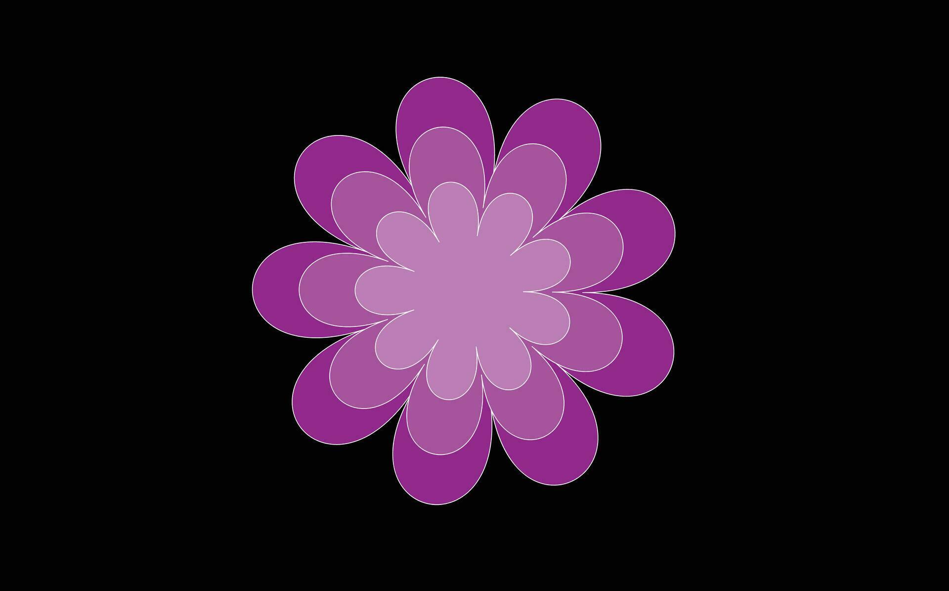 Colorful flower Vector Art Stock Free