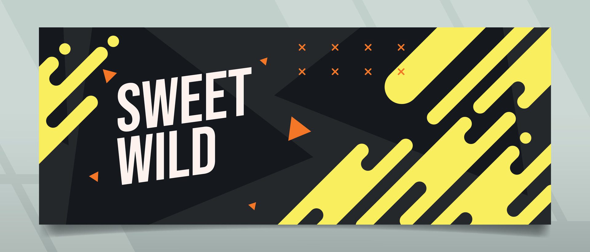 Sweet Wild Banner Design Free Vector