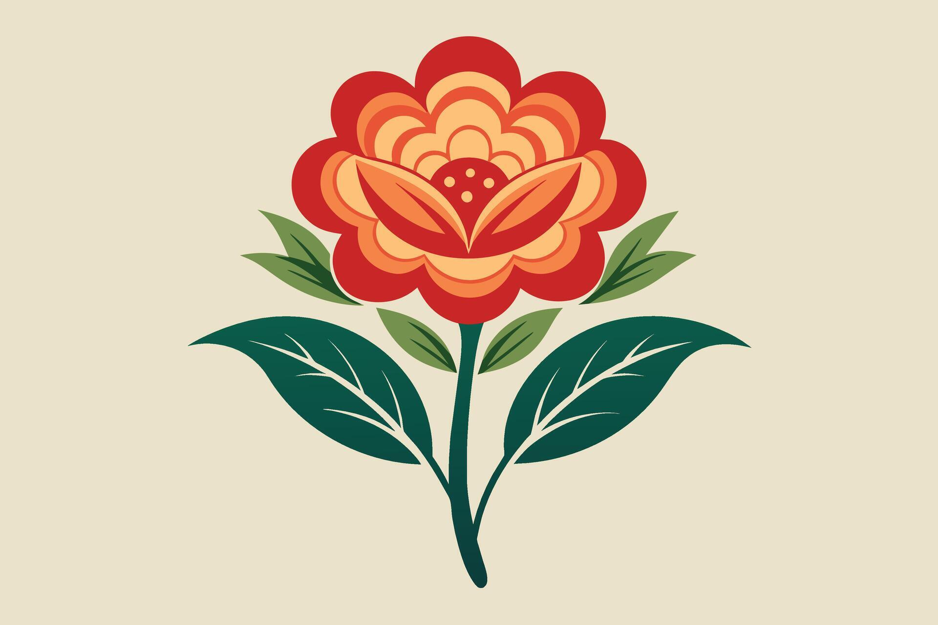 Vintage Detailed Flower Vectors Stock Free