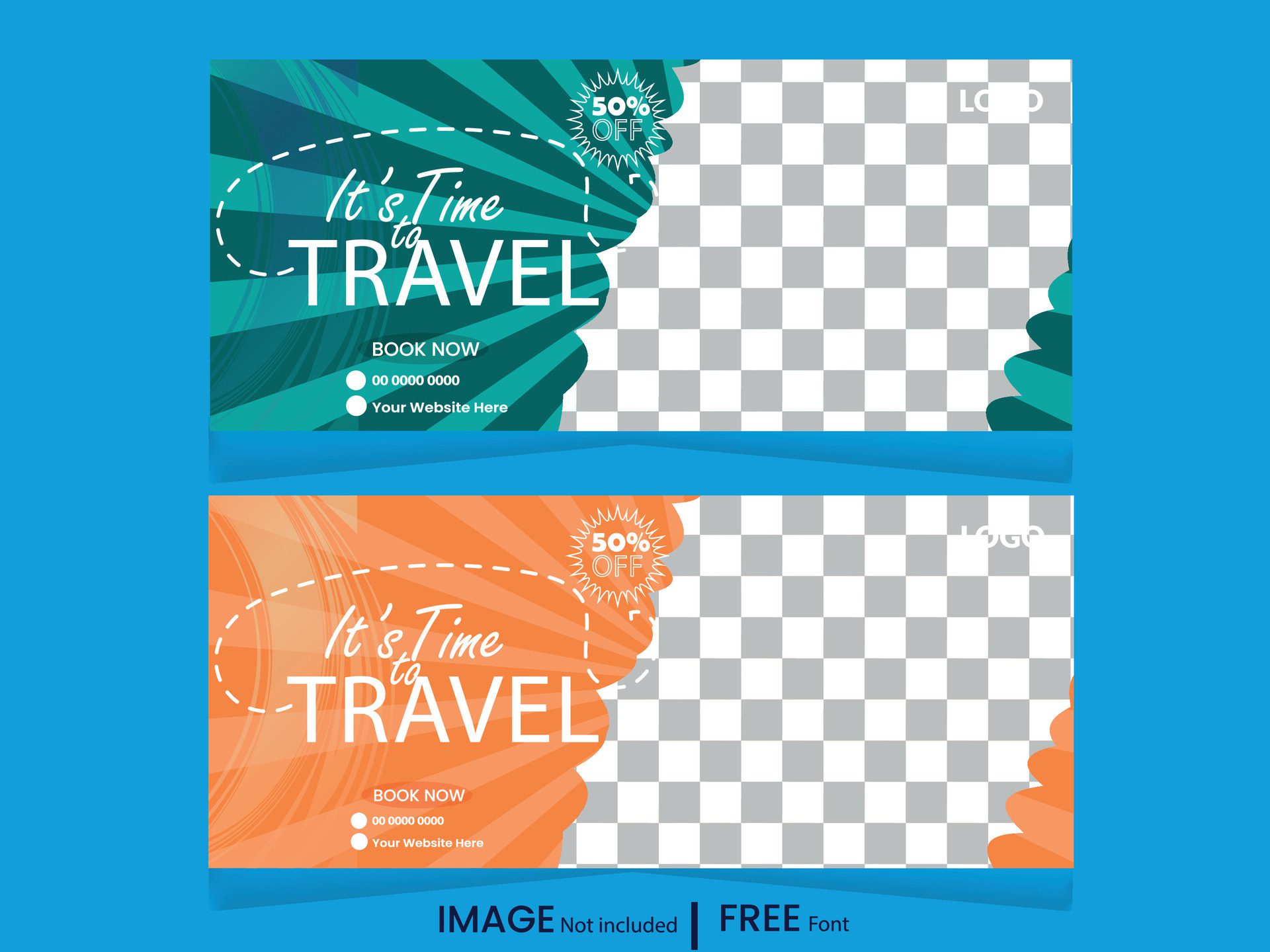 Tour and travel business promotion social media banner post Free Vector