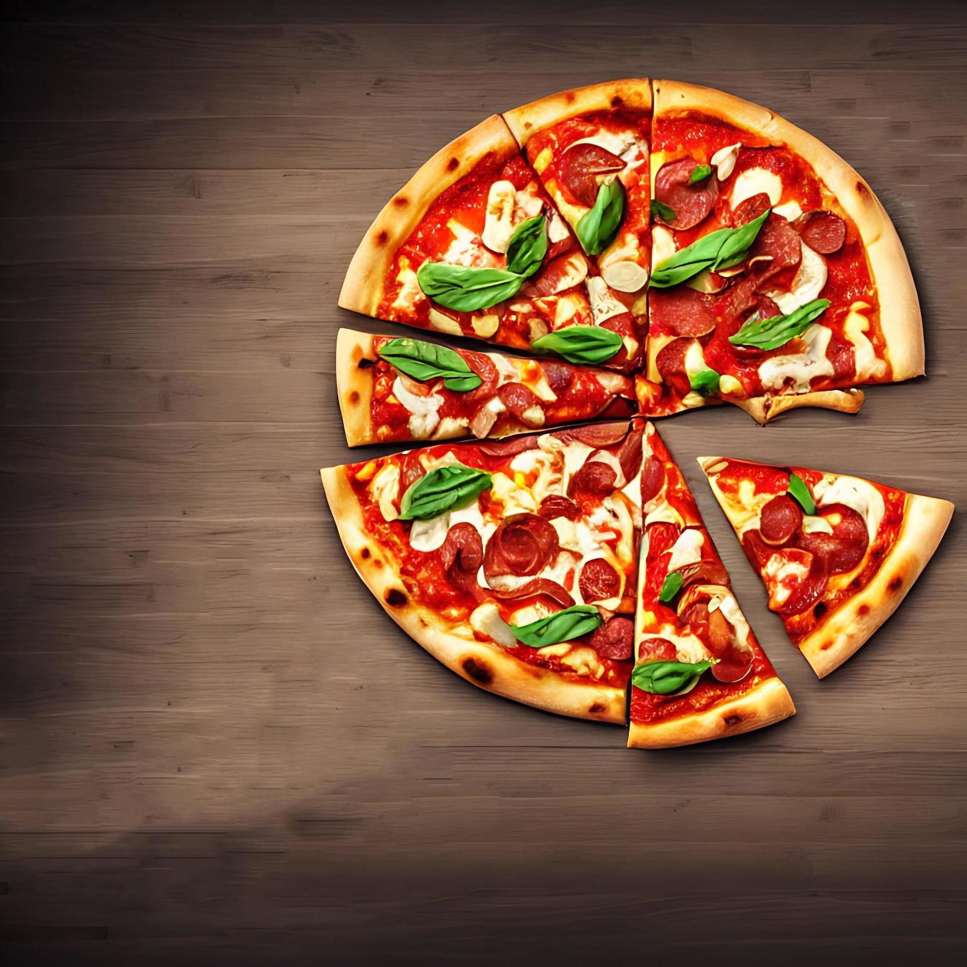 Pizza. Traditional Italian cuisine fast food. Stock Free