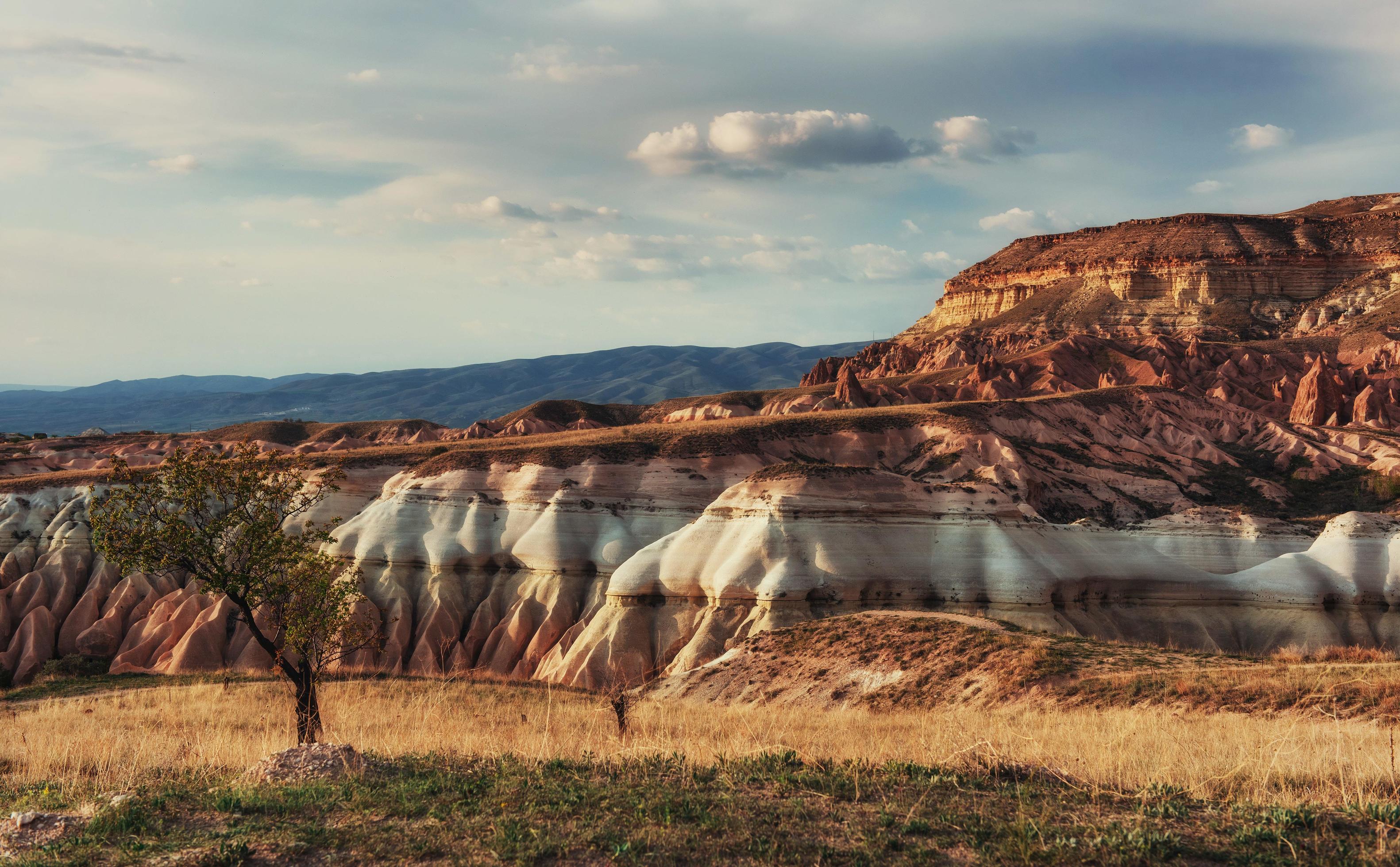 Amazing sunset over Cappadocia. Turkey. Europe Stock Free