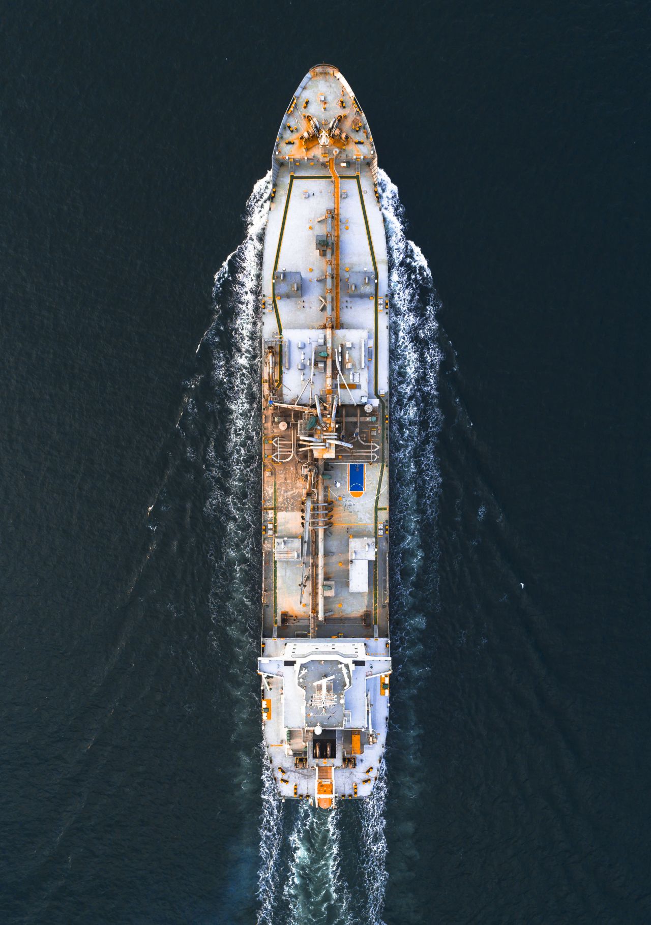 Boat Aerial View Stock Free