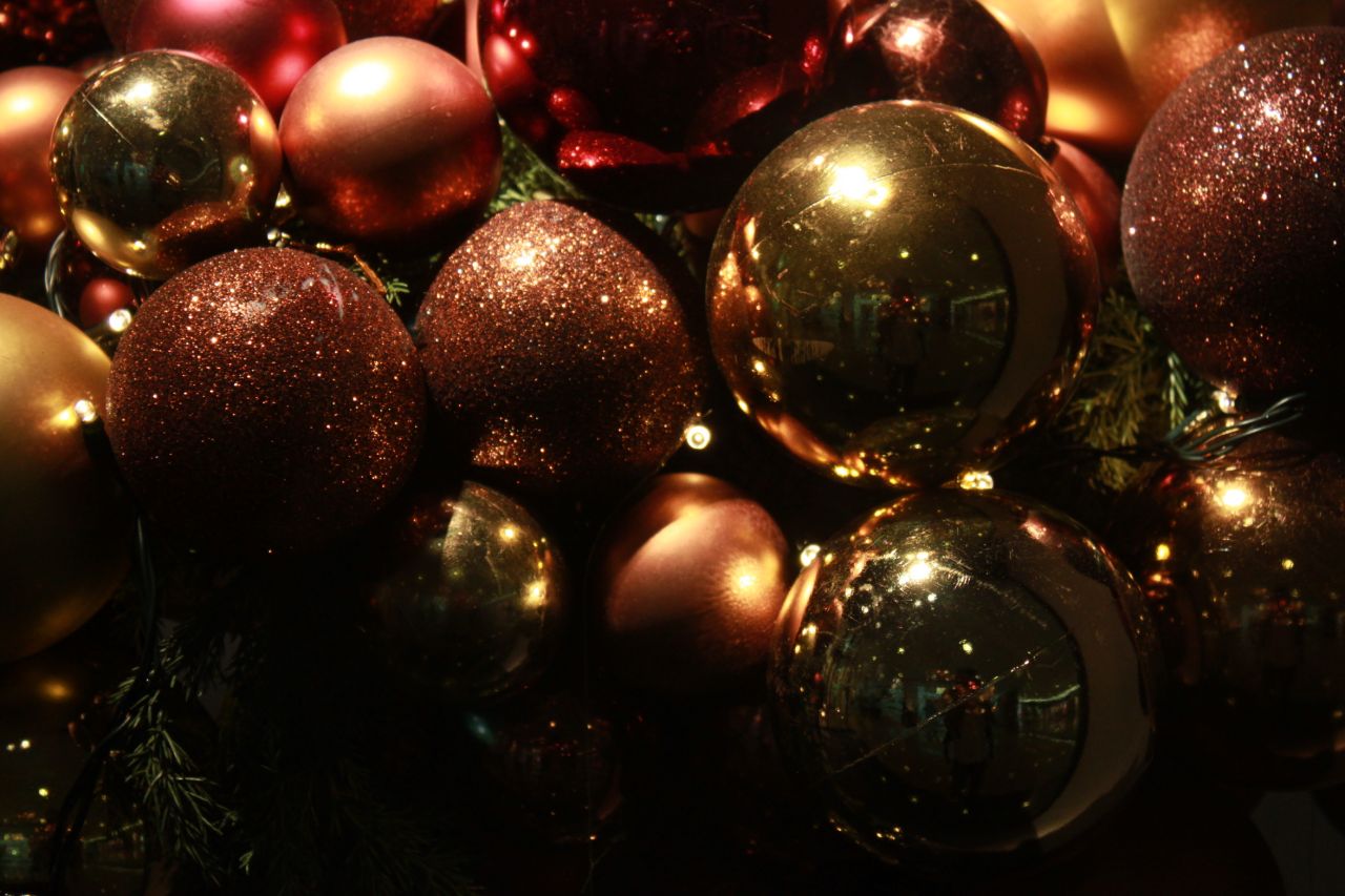 Christmas Decorations Balls Shiny Stock Free