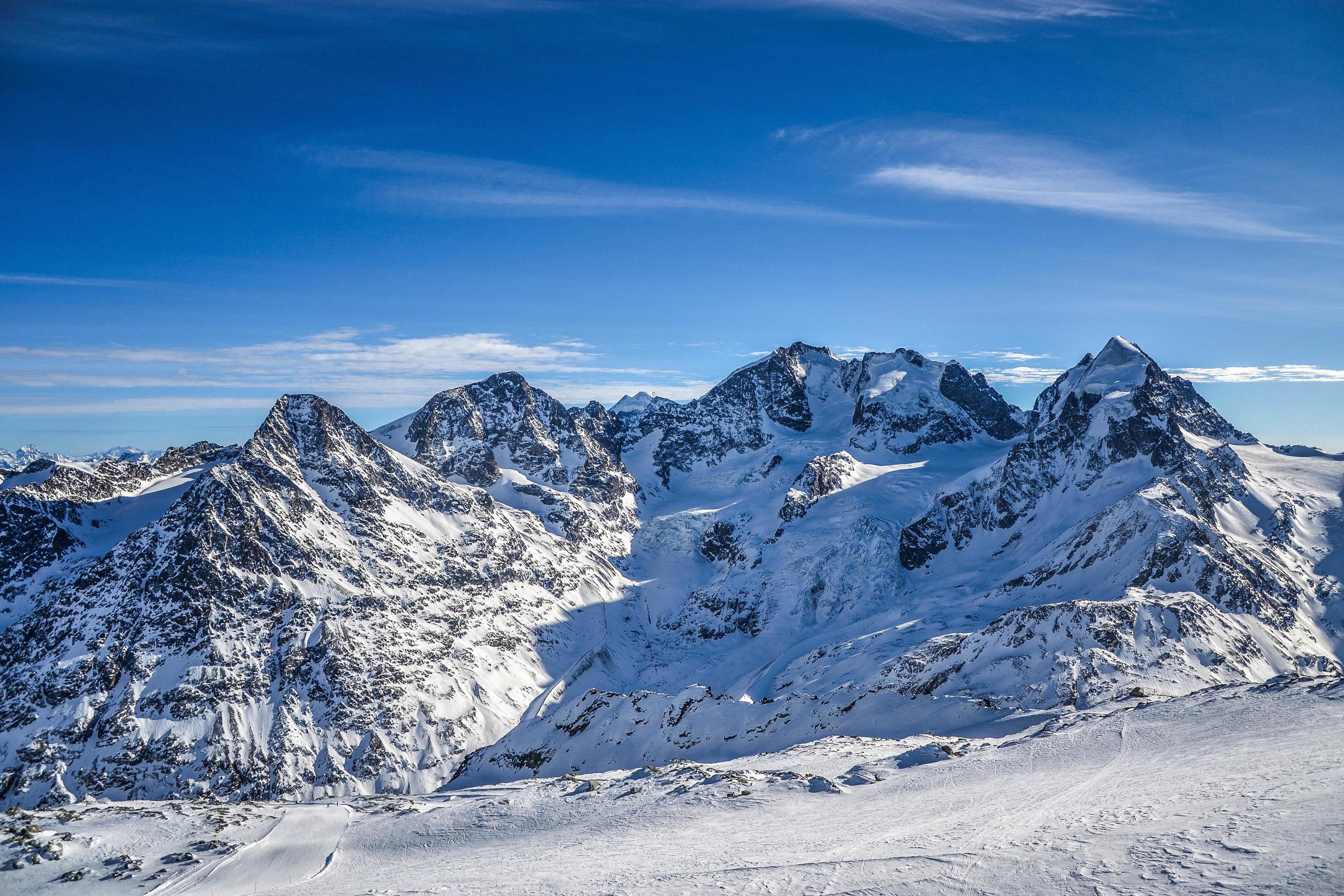 Mountain from Engadin Stock Free