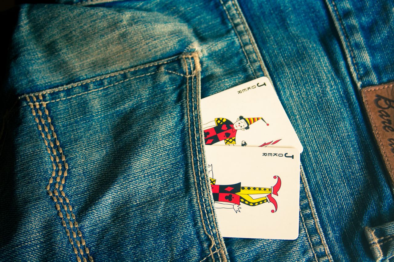 Joker Cards In Pocket Stock Free