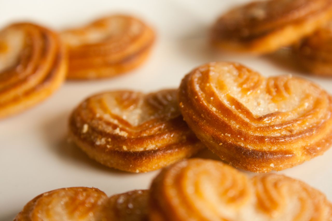 Heart Shaped Food Biscuits Stock Free