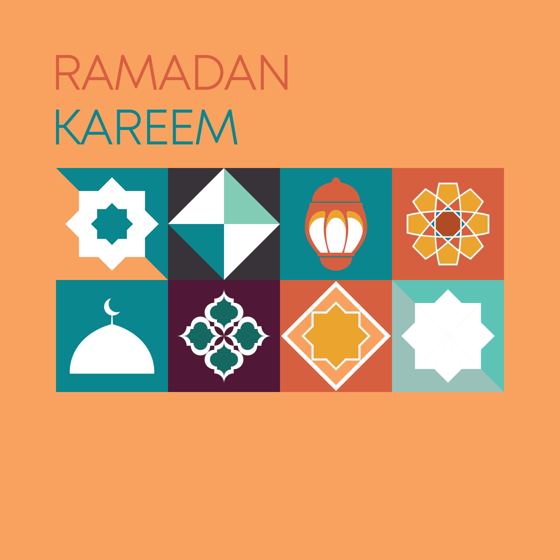 Ramadan Kareem,Islamic greeting card template with ramadan for wallpaper design,poster, media banner. Free Vector