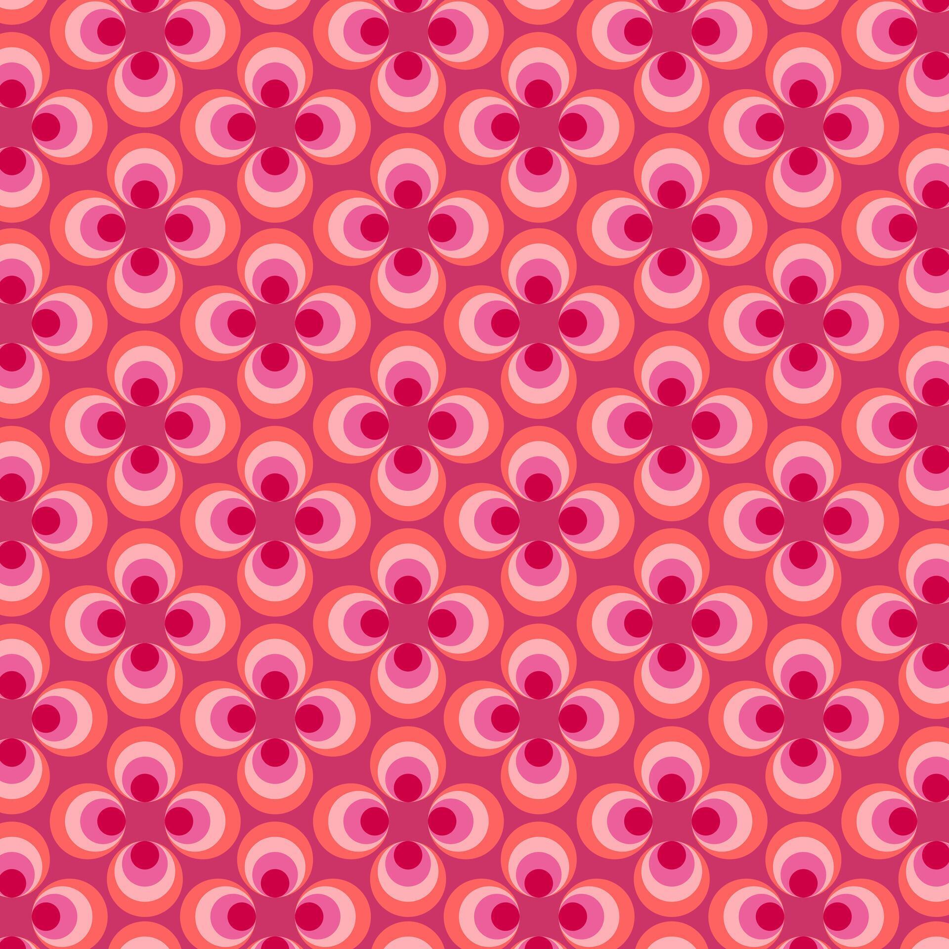 Simple seamless pattern flower on pink with decorative elements. Beautiful background for fashion prints or wrapping paper. Stock Free