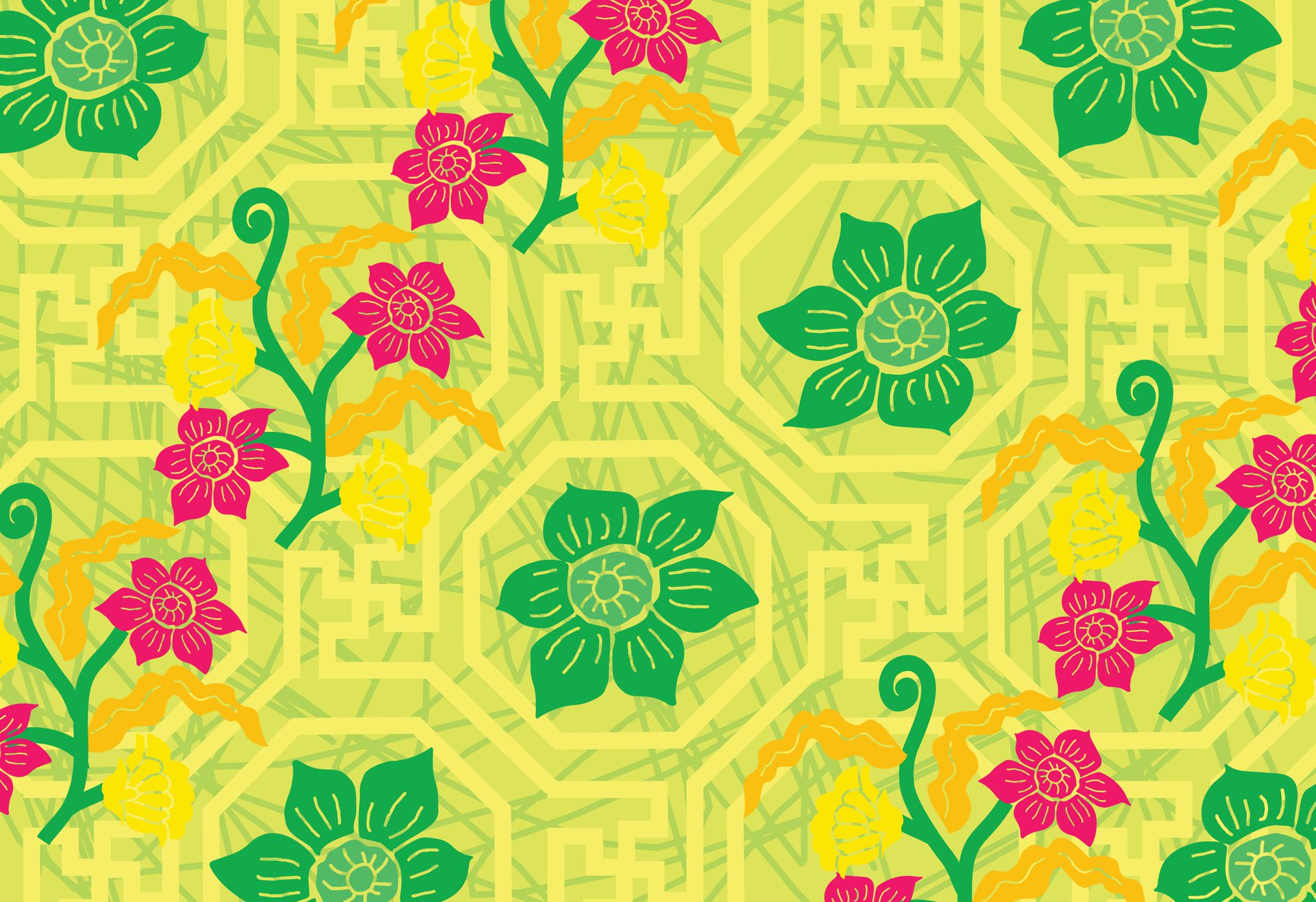 PrintIndonesian batik motifs with exclusive and classic Balinese style floral and plant patterns are suitable for various purposes. EPS 10 Free Vector