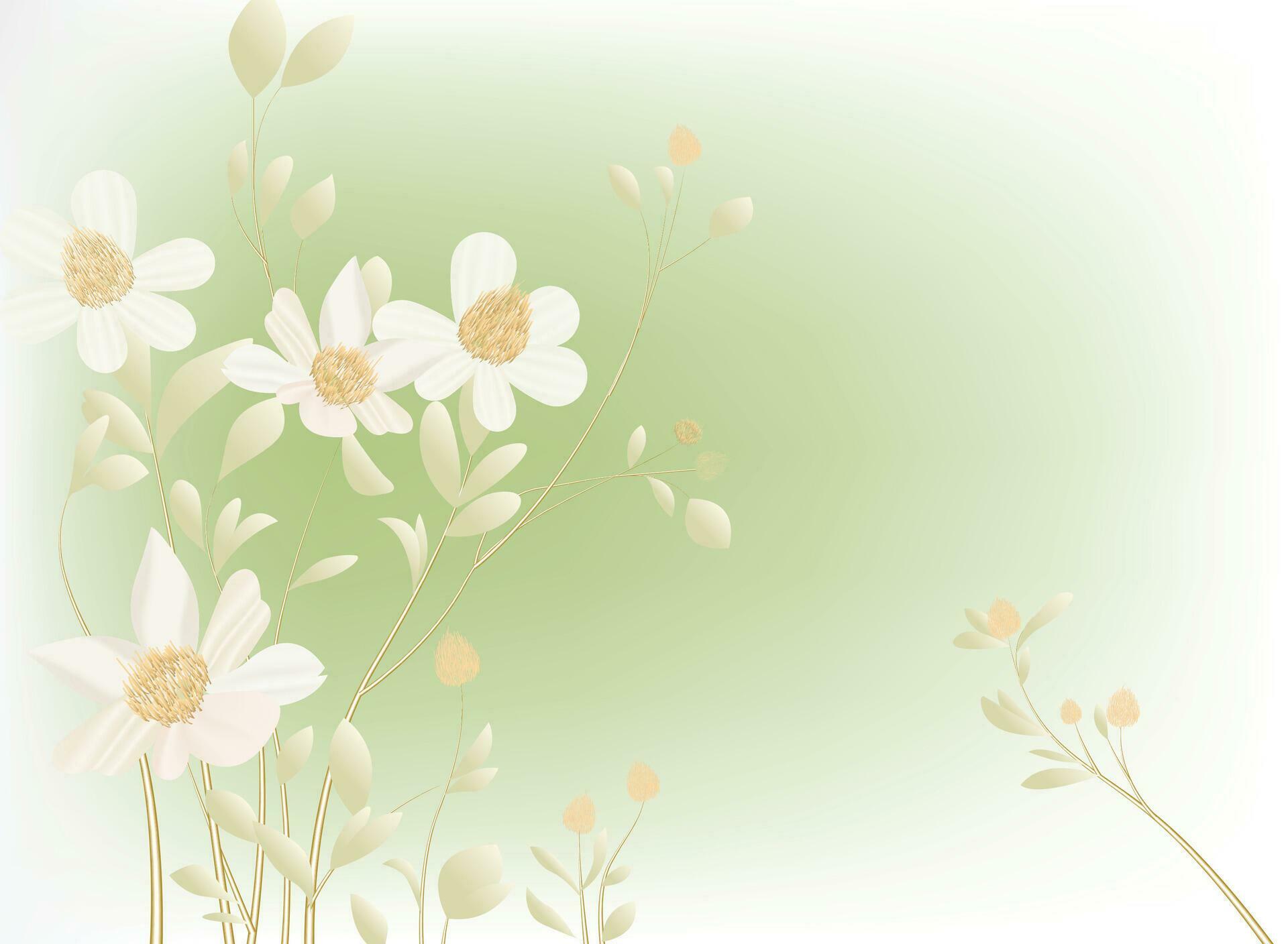 wild flowers template background Stock Free