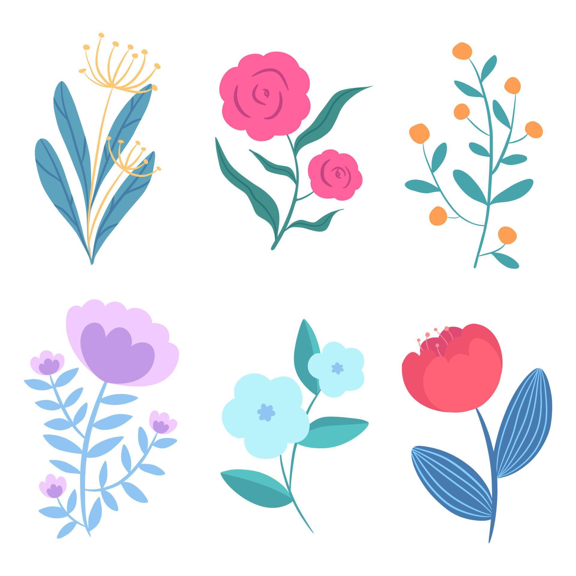 Vector Flower Illustration Stock Free and Free SVG