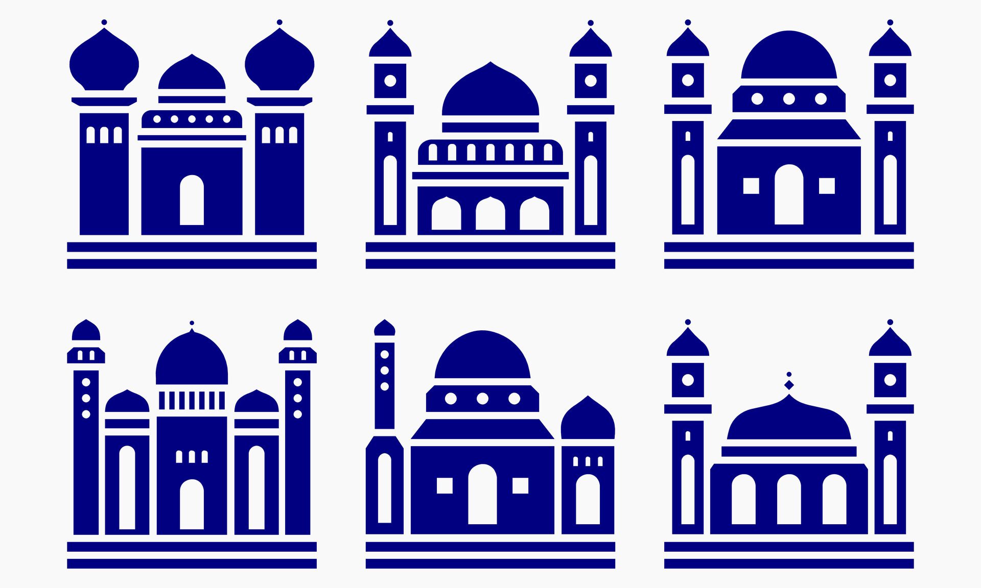 Mosque muslim pattern for decoration, background, panel, and cnc cutting Free Vector