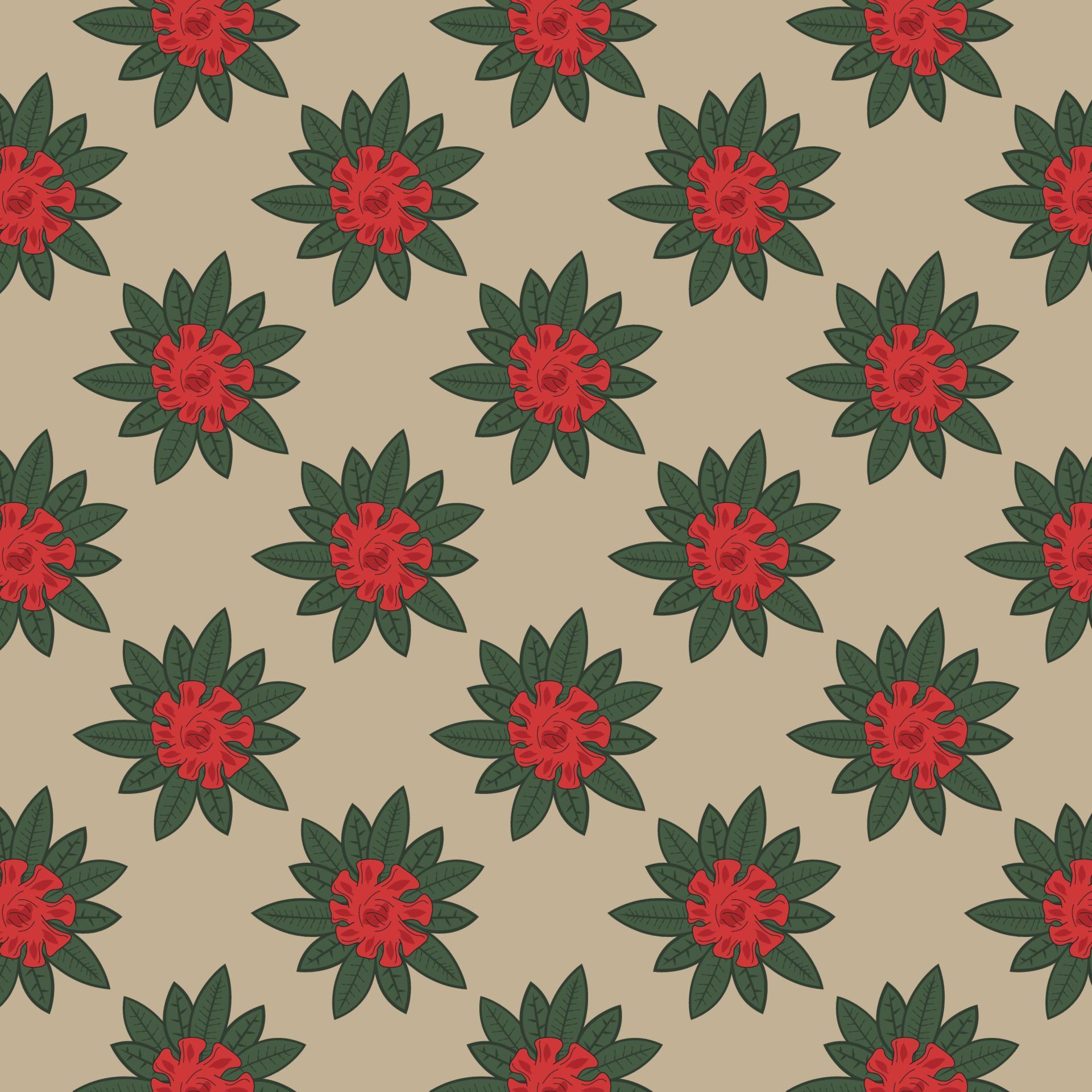 seamless beautiful floral pattern unique color flower background suitable for tablecloth Stock Free