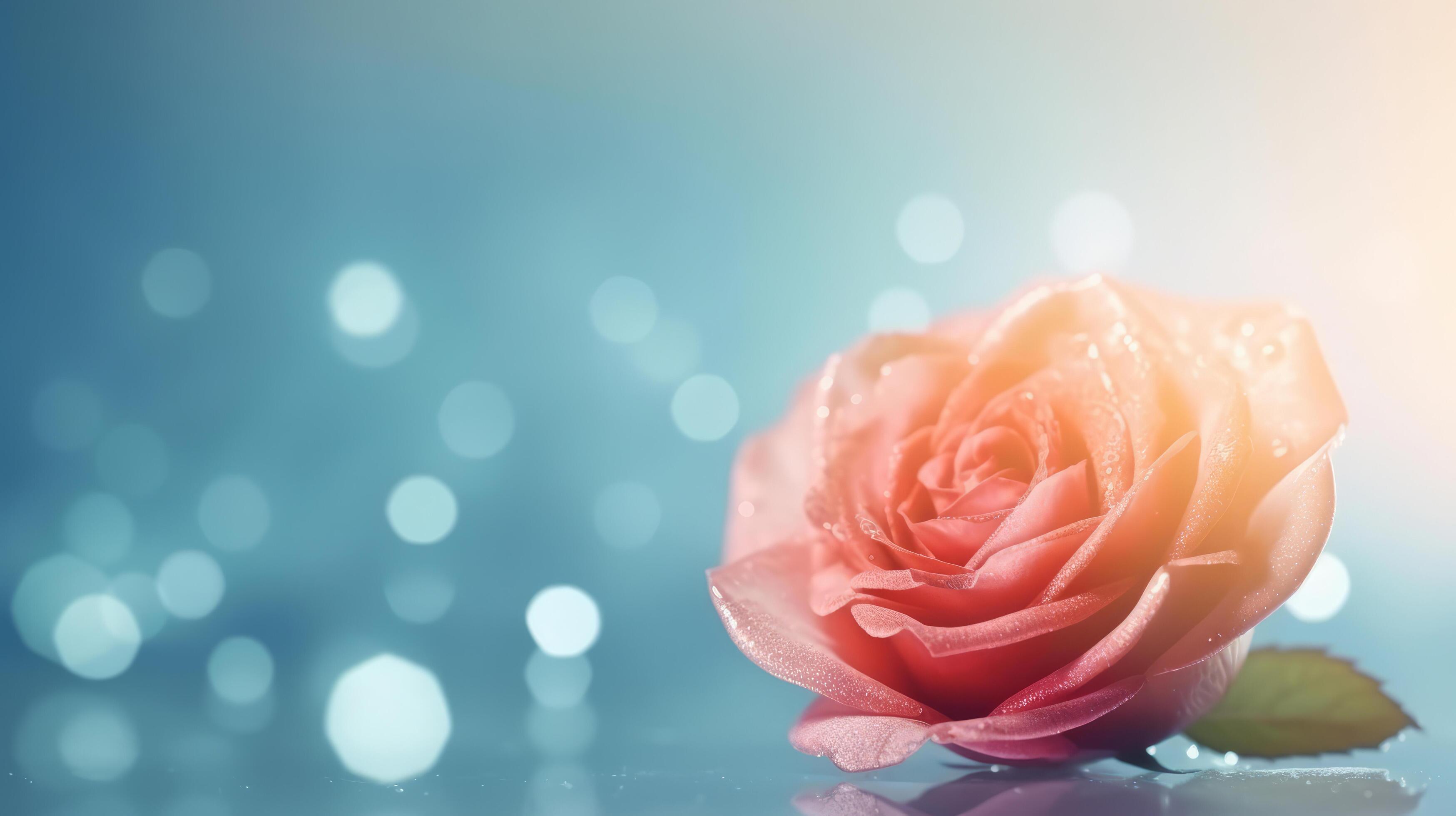 Rose flower background. Illustration Stock Free