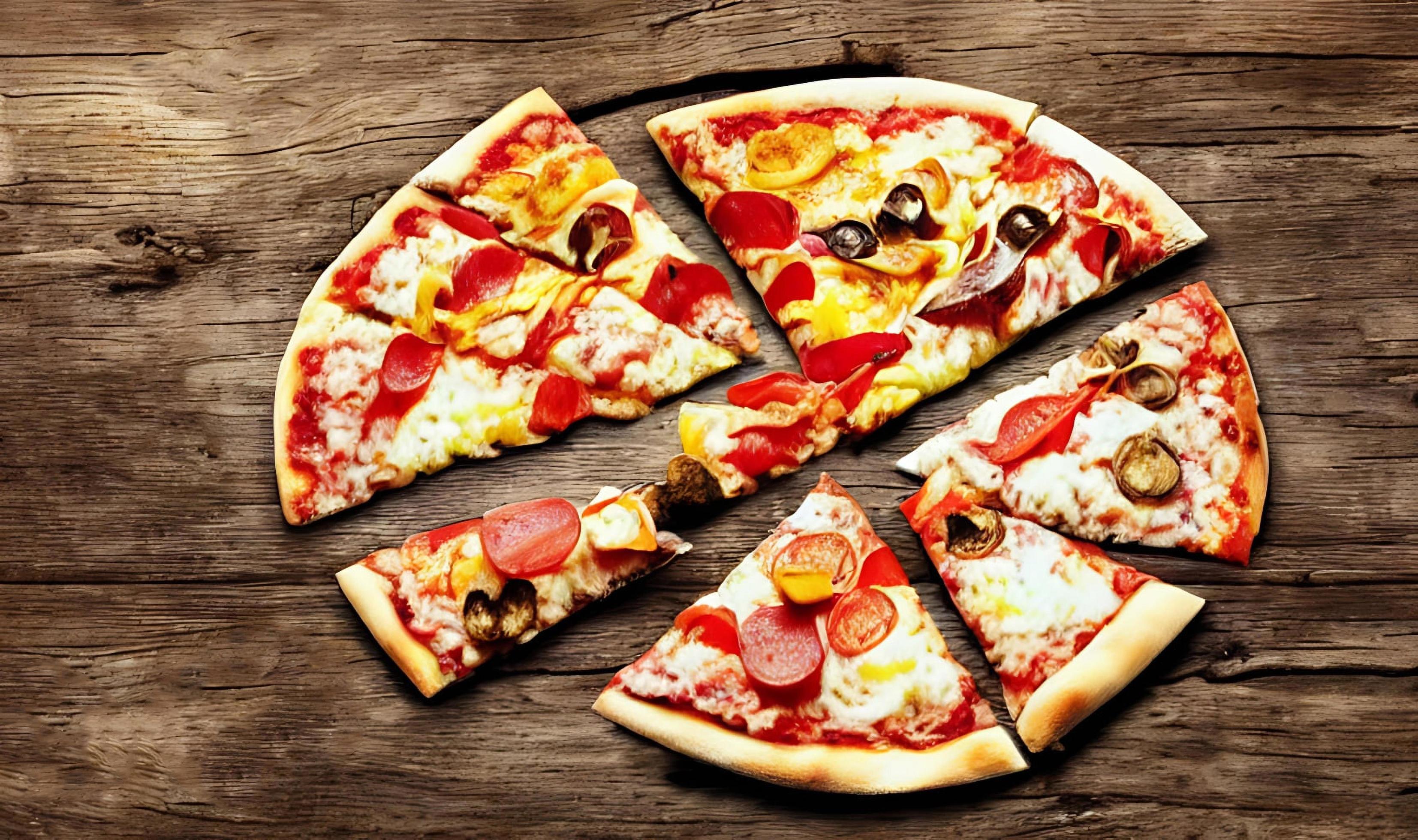 Pizza. Traditional Italian cuisine fast food. Stock Free