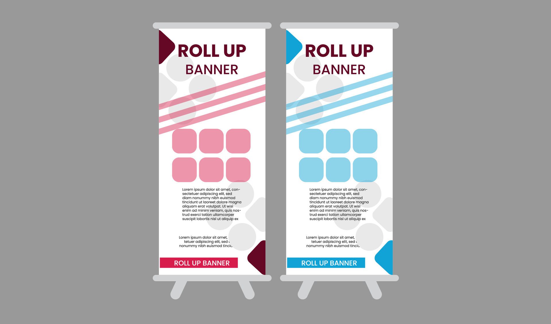 ROLL UP BANNER DESIGN Free Vector