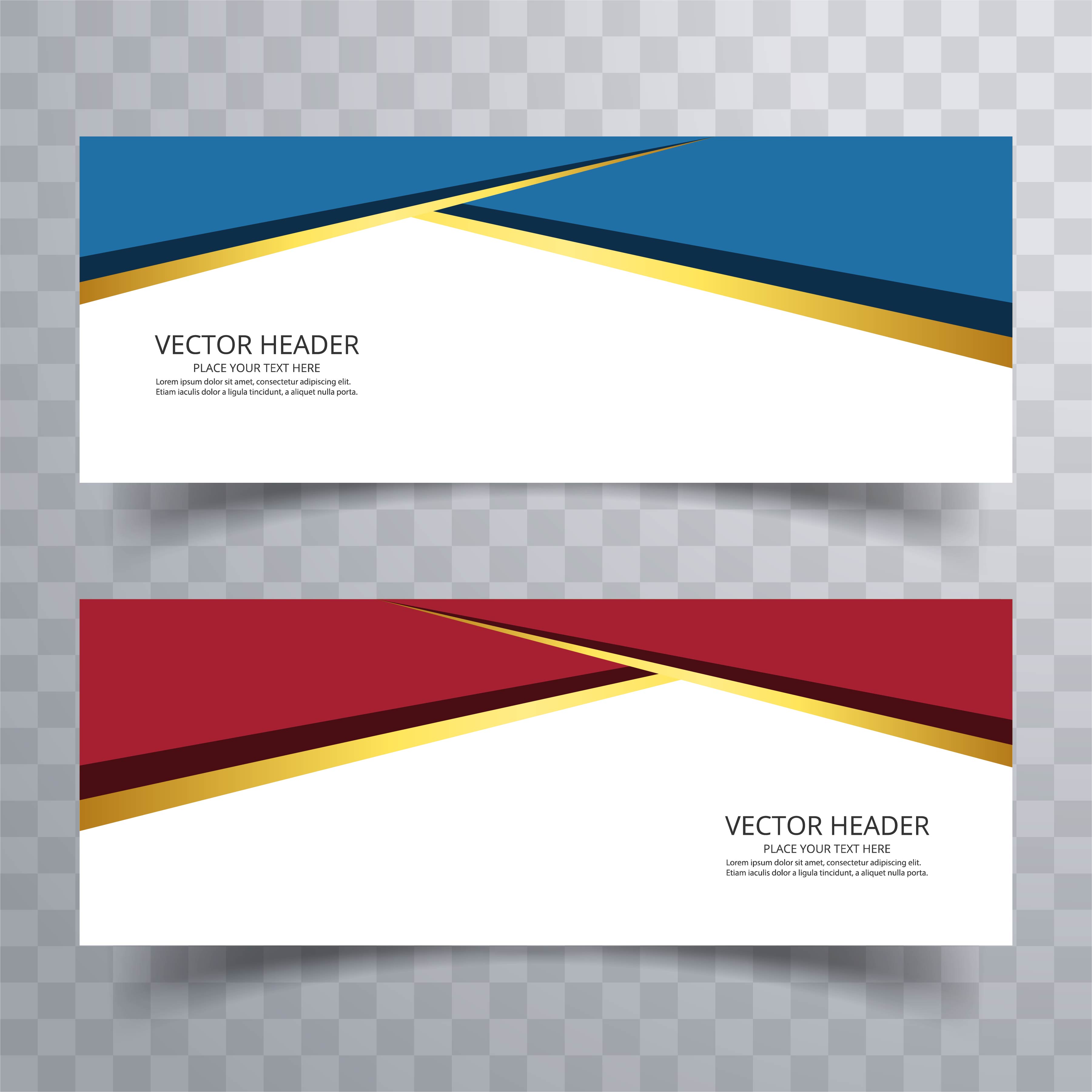 Banner background modern template design Free Vector