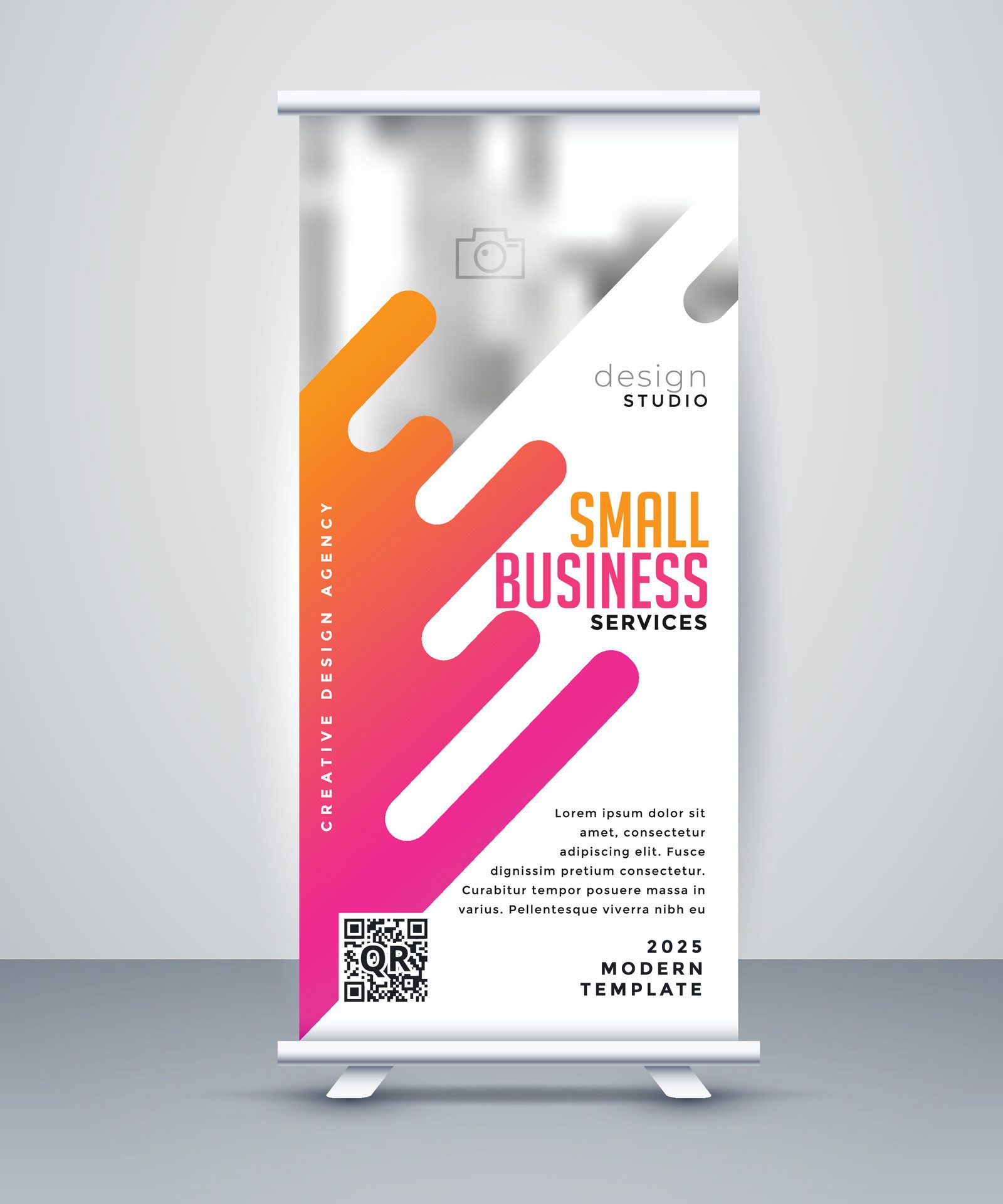 Corporate Roll Up Banner Free Vector