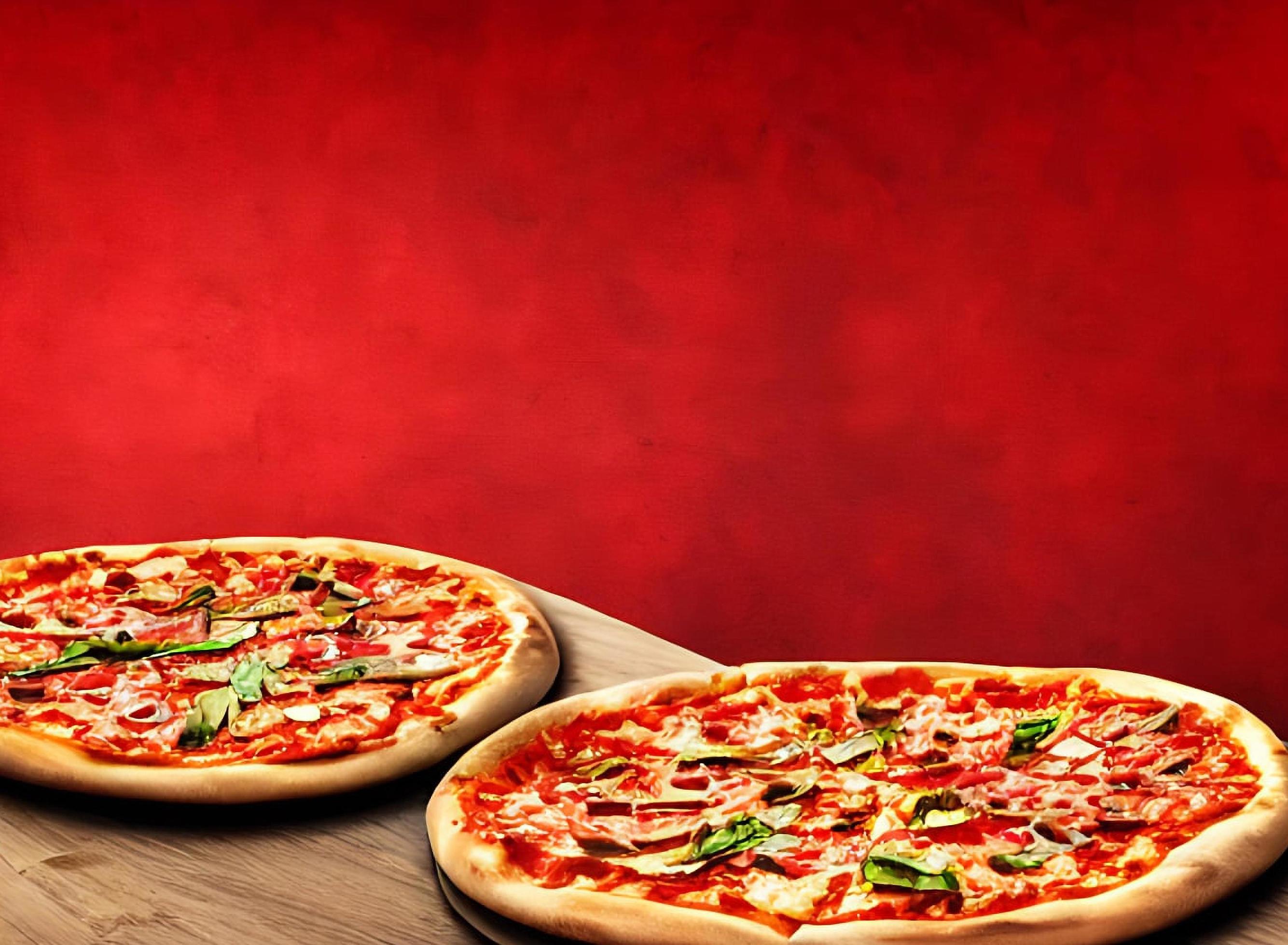 Pizza. Traditional Italian cuisine fast food. Stock Free