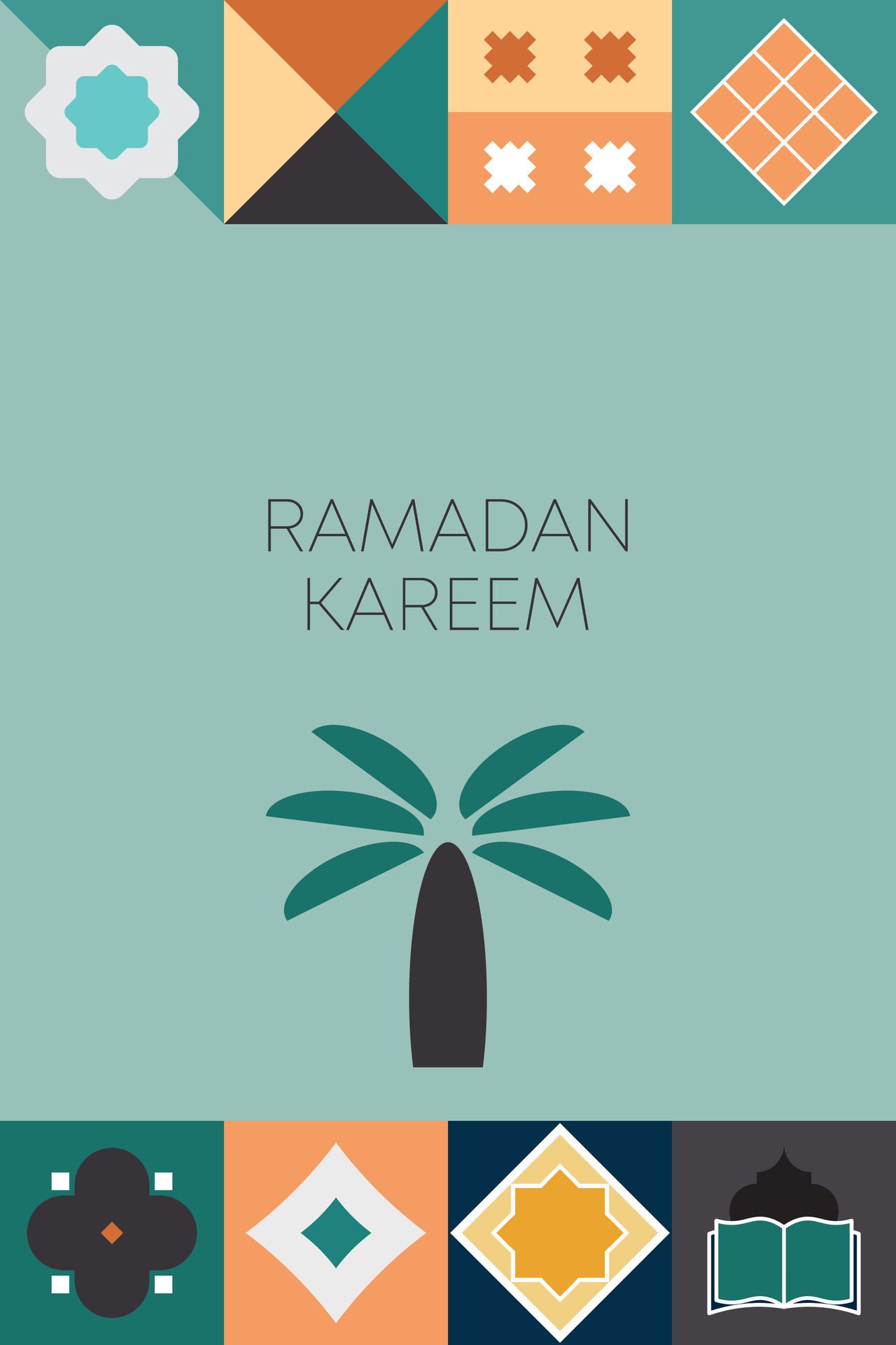 Ramadan Kareem,Islamic greeting card template with ramadan for wallpaper design,poster, media banner. Free Vector