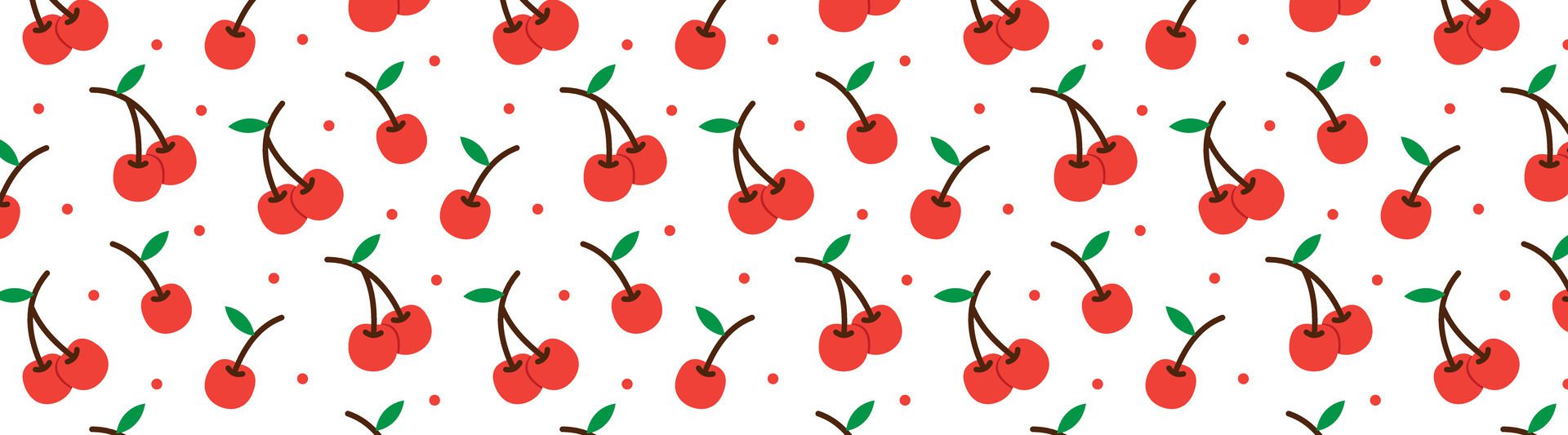 cherry fruit seamless pattern background Free Vector