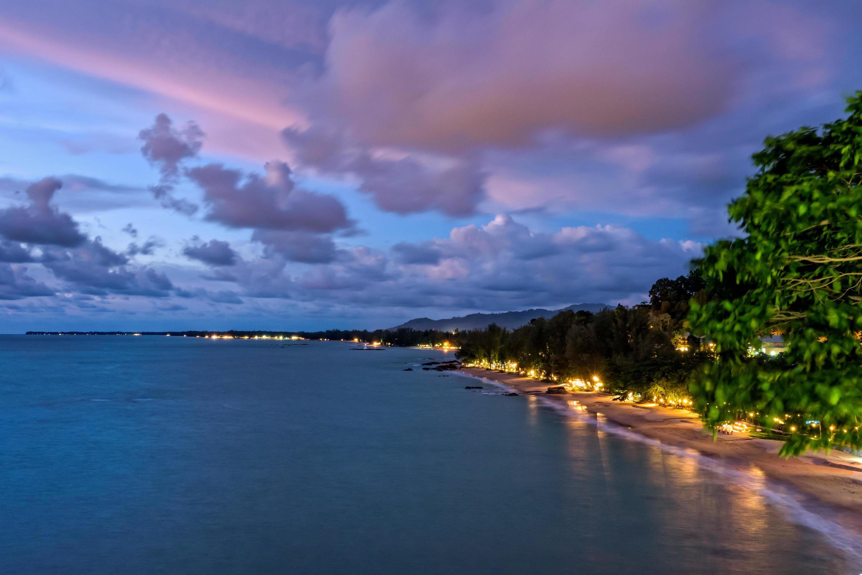 Sunset at Khao Lak Beach, Thailand Stock Free